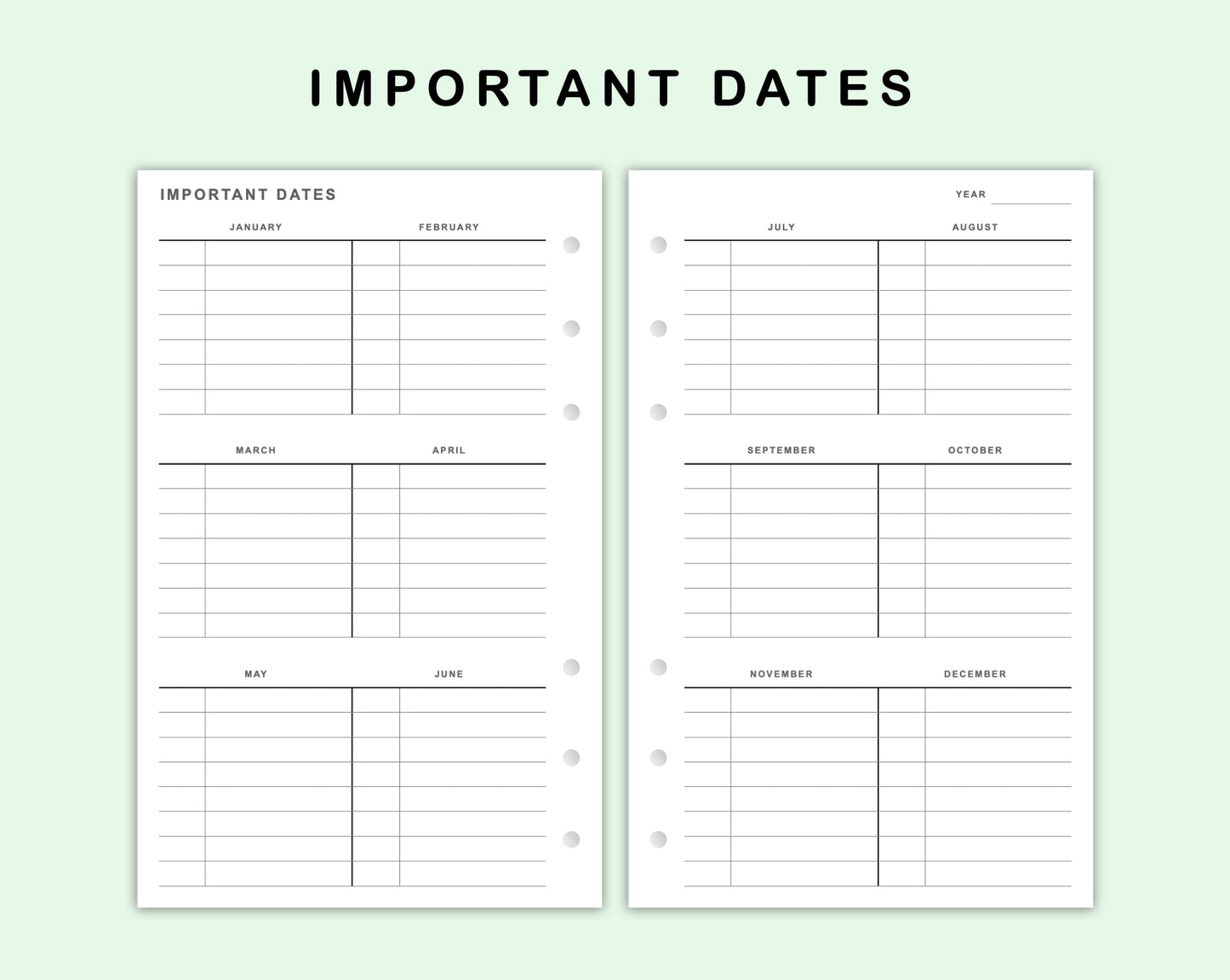 FC Compact Inserts - Important Dates