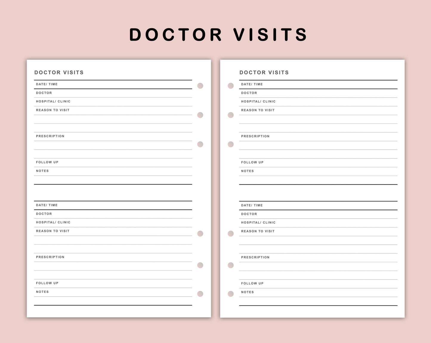 B6 Inserts - Doctor Visit