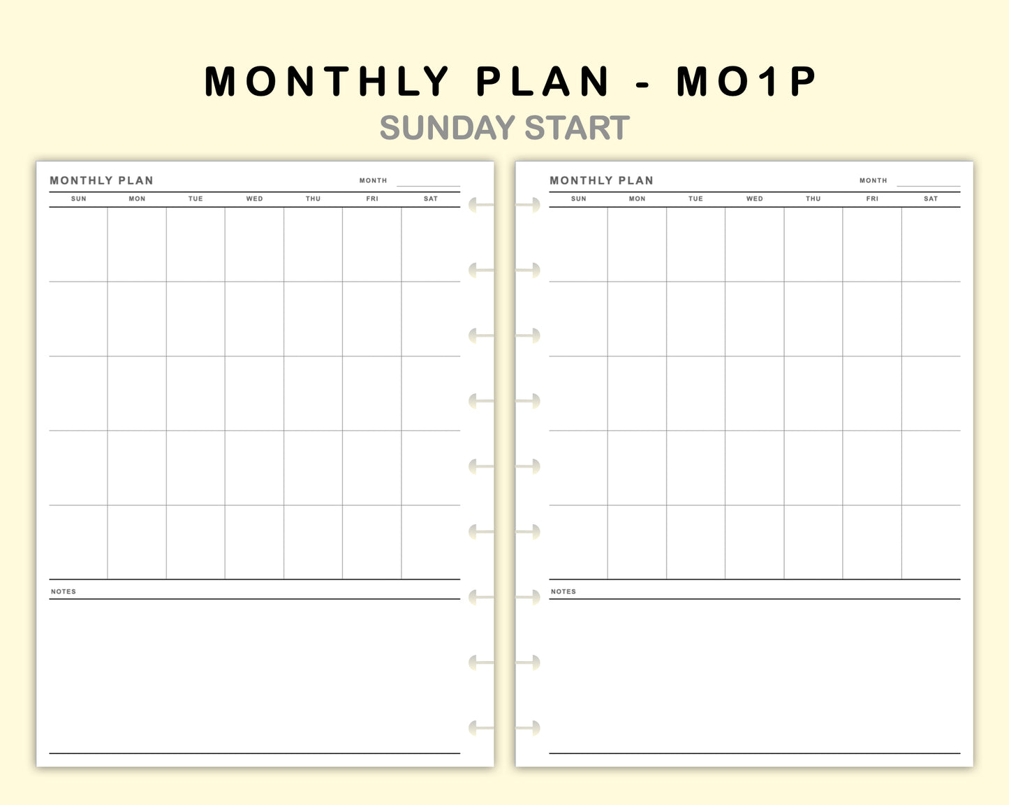 Classic HP Inserts - Monthly Plan - MO1P