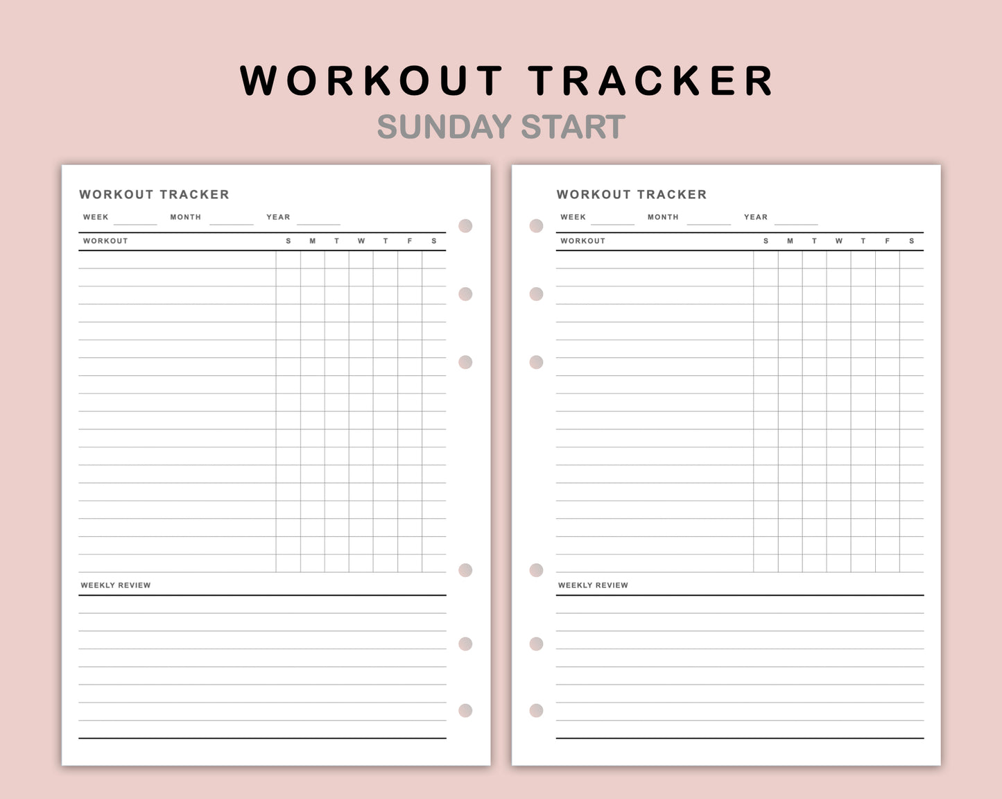 B6 Inserts - Workout Tracker