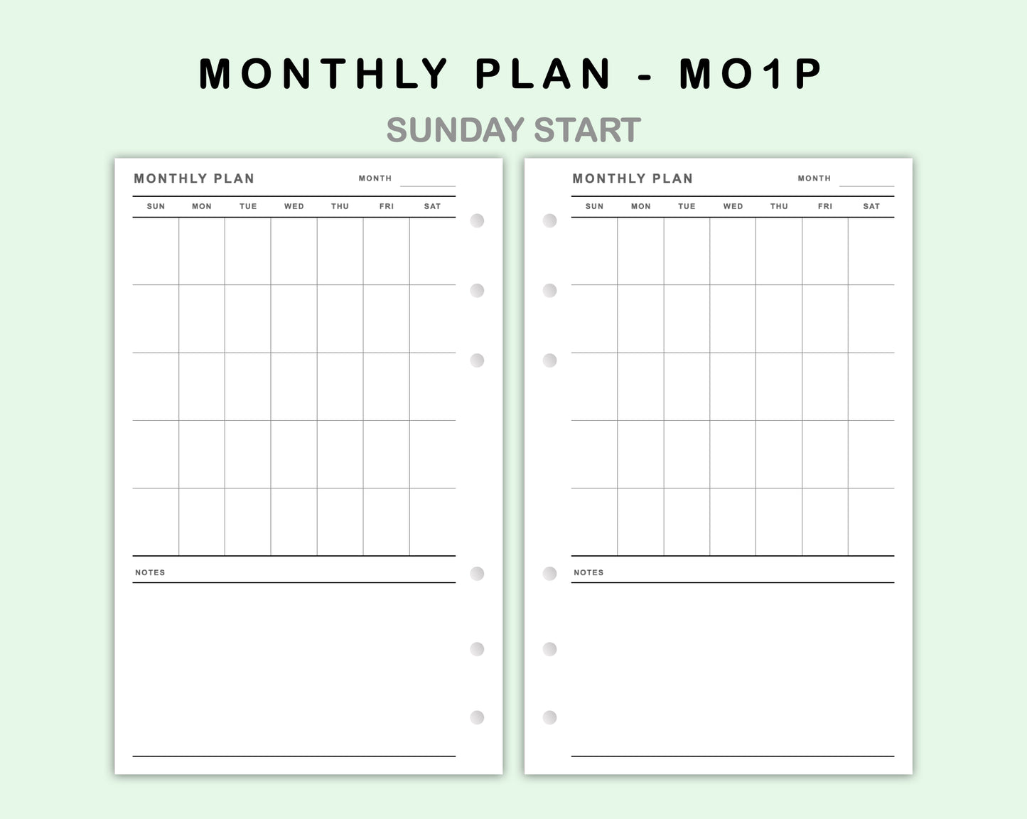 FC Compact Inserts - Monthly Plan - MO1P