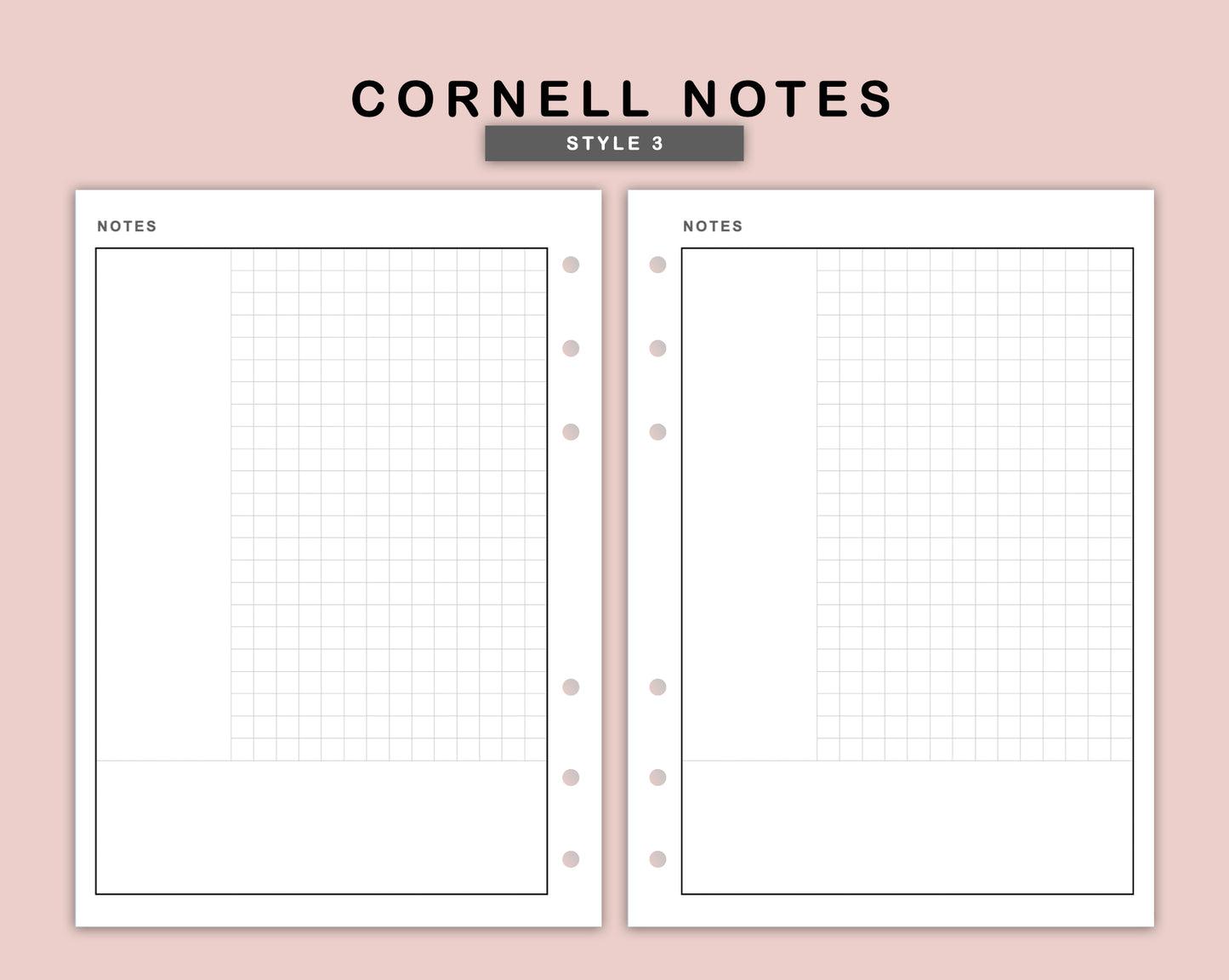 B6 Inserts - Cornell Notes
