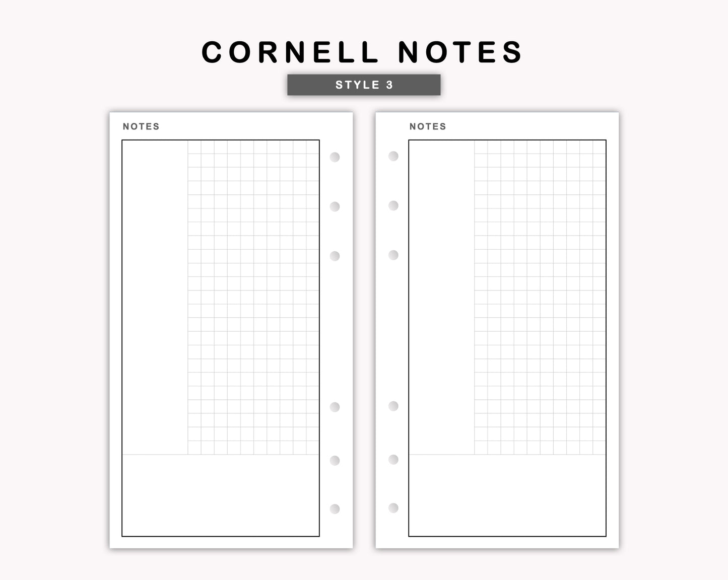 Personal Inserts - Cornell Notes