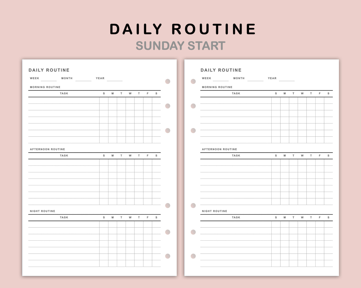 B6 Inserts - Daily Routine