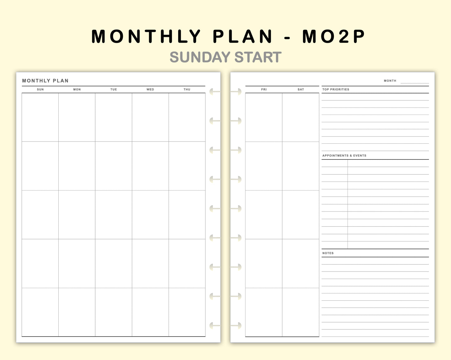 Classic HP Inserts - Monthly Plan - MO2P - with Top Priority