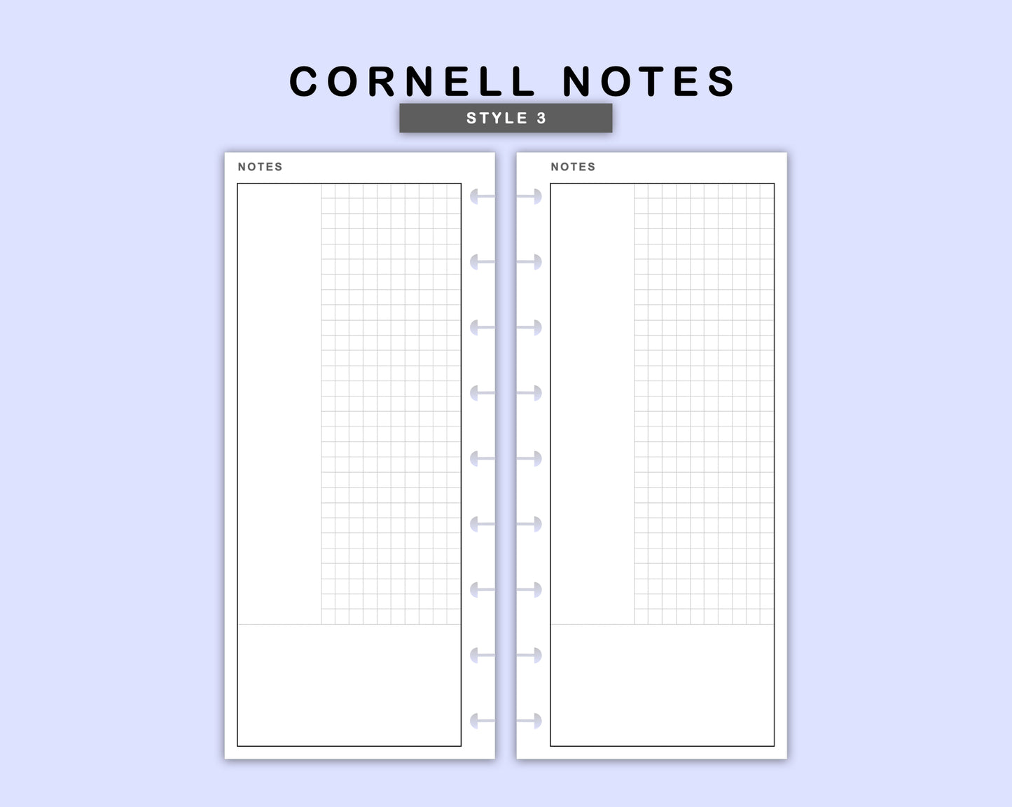 Skinny Classic HP Inserts - Cornell Notes