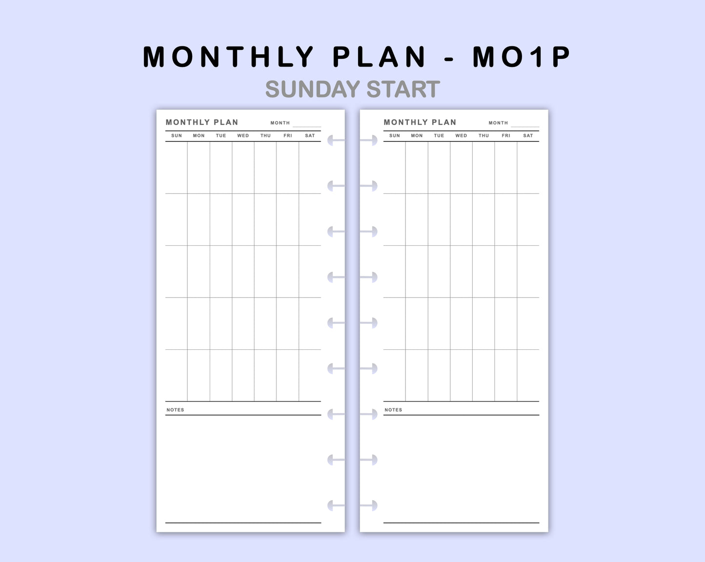 Skinny Classic HP Inserts - Monthly Plan - MO1P