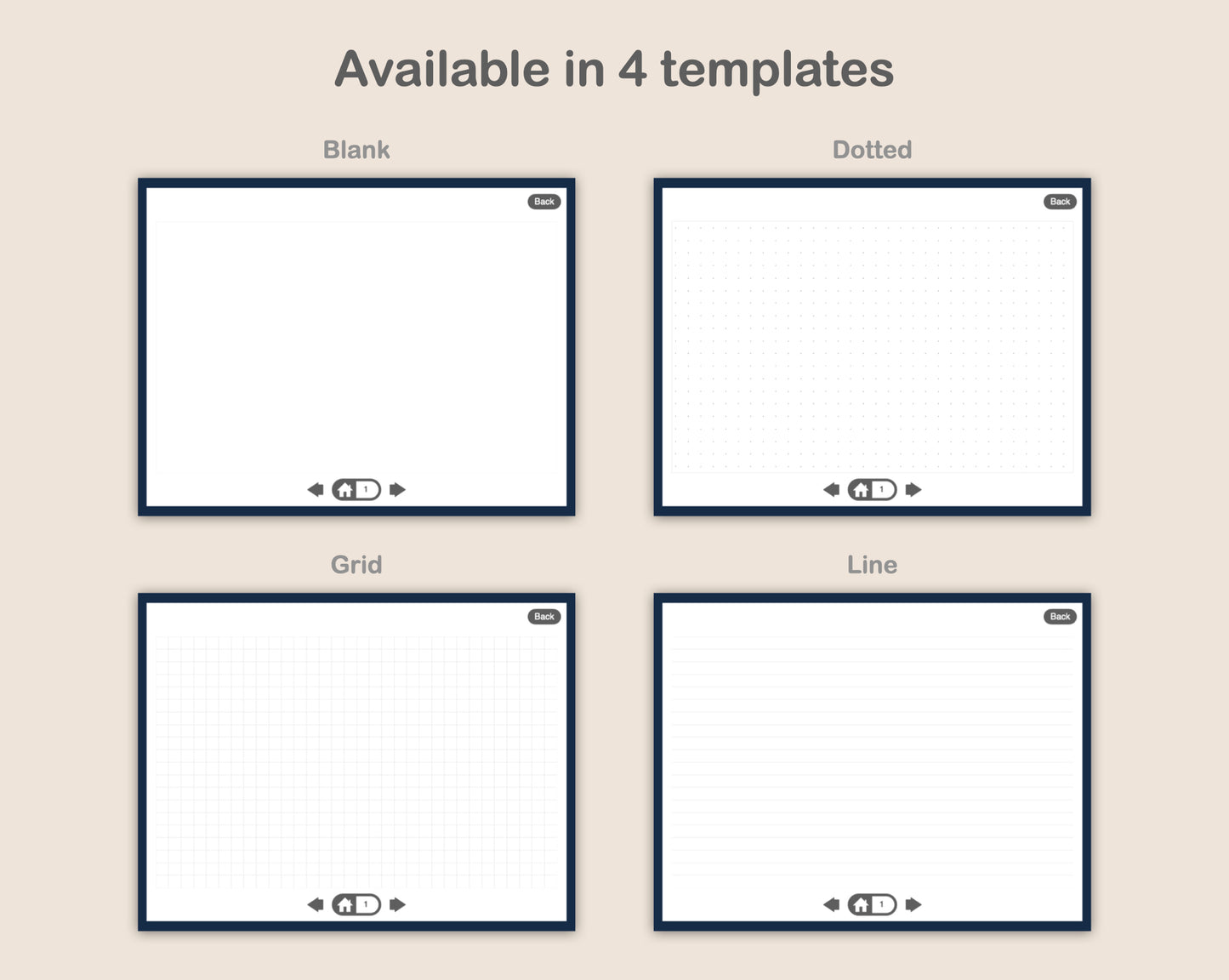 Digital Flashcards - Classic Blue