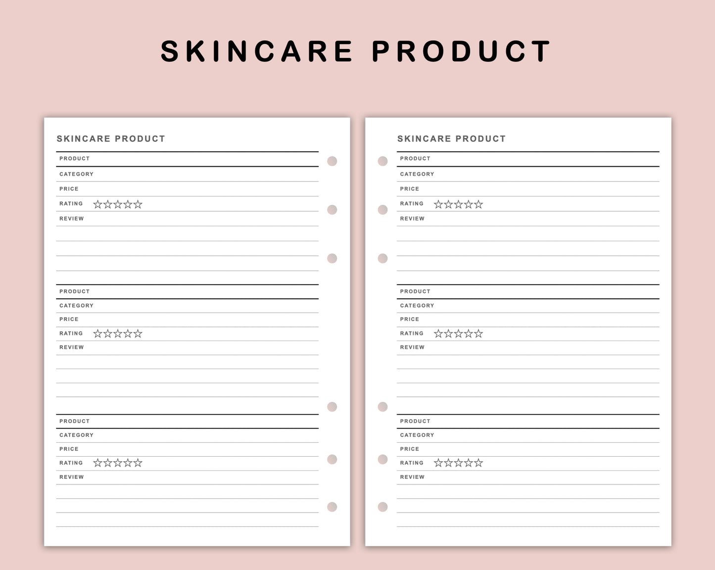 B6 Inserts - Skincare Routine