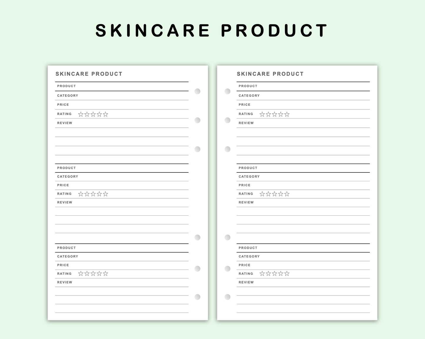 FC Compact Inserts - Skincare Routine