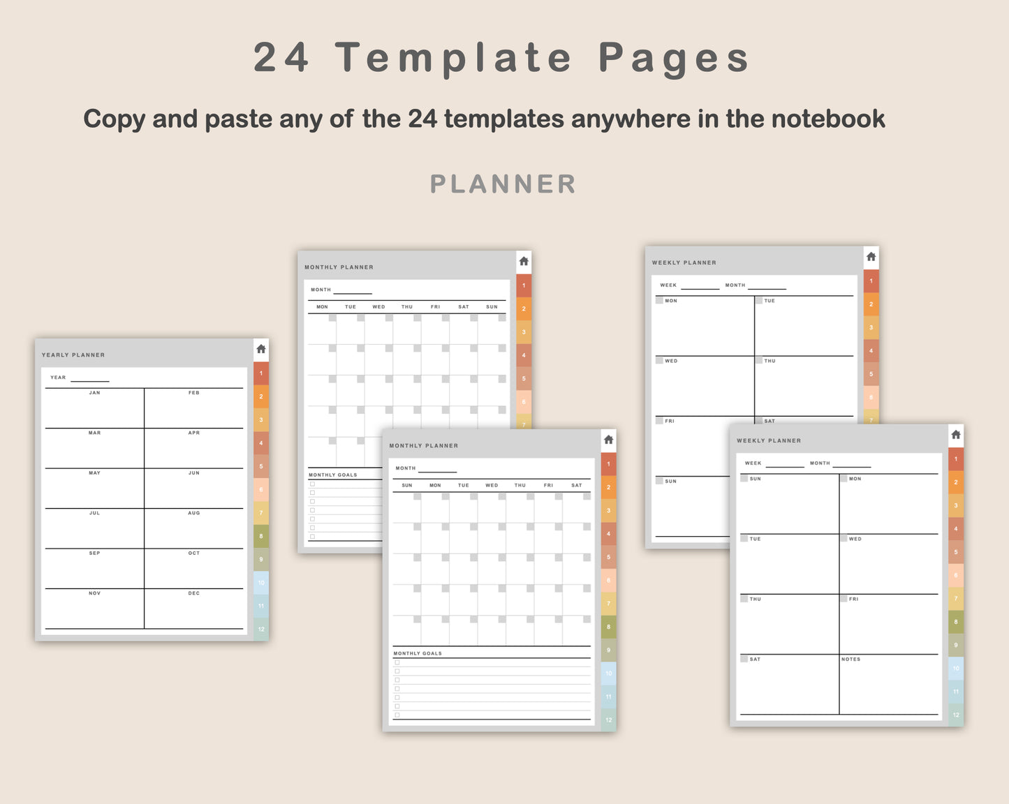 Digital Project Planner - Portrait - Autumn