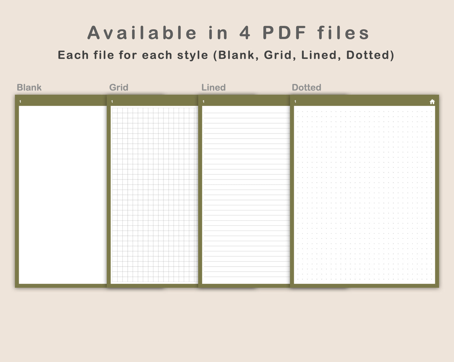 Digital Bullet Journal 200 Pages - Portrait - Boho