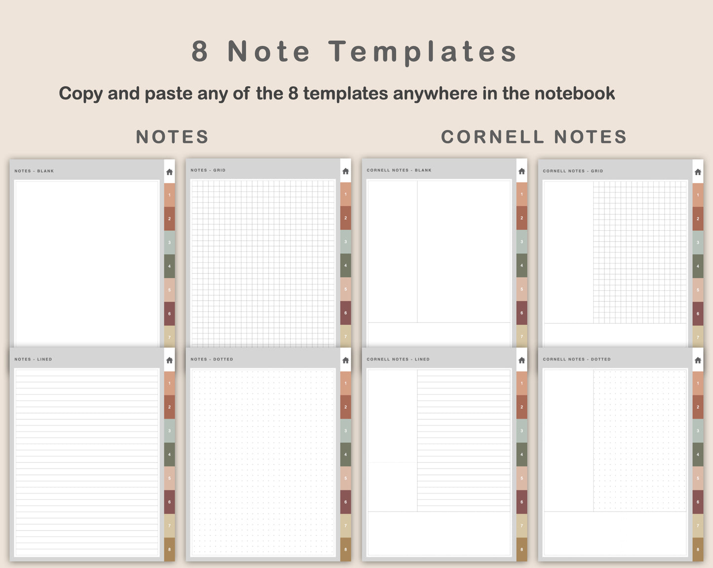 Digital Entertainment Planner - Earthy