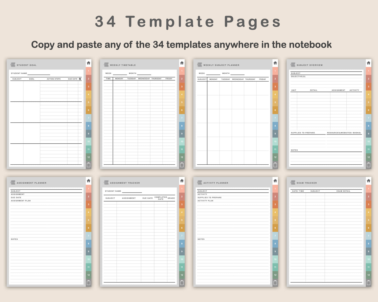 Digital Homeschool Planner - Boho