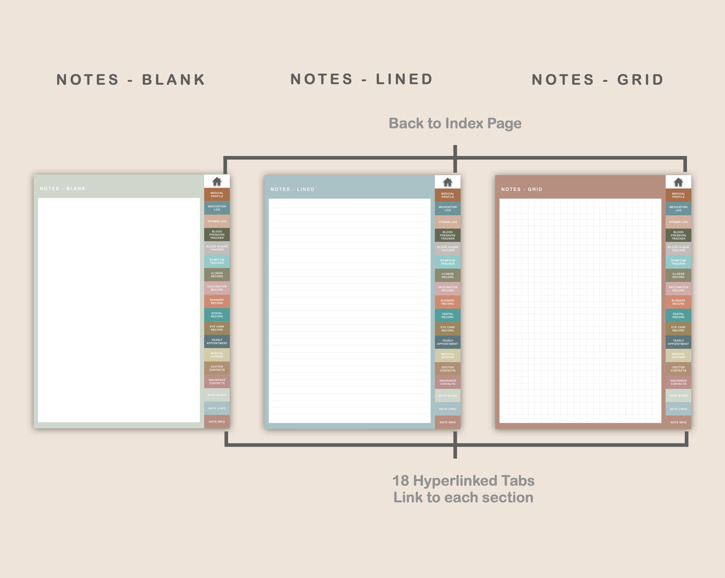 Digital Medical Planner - Neutral