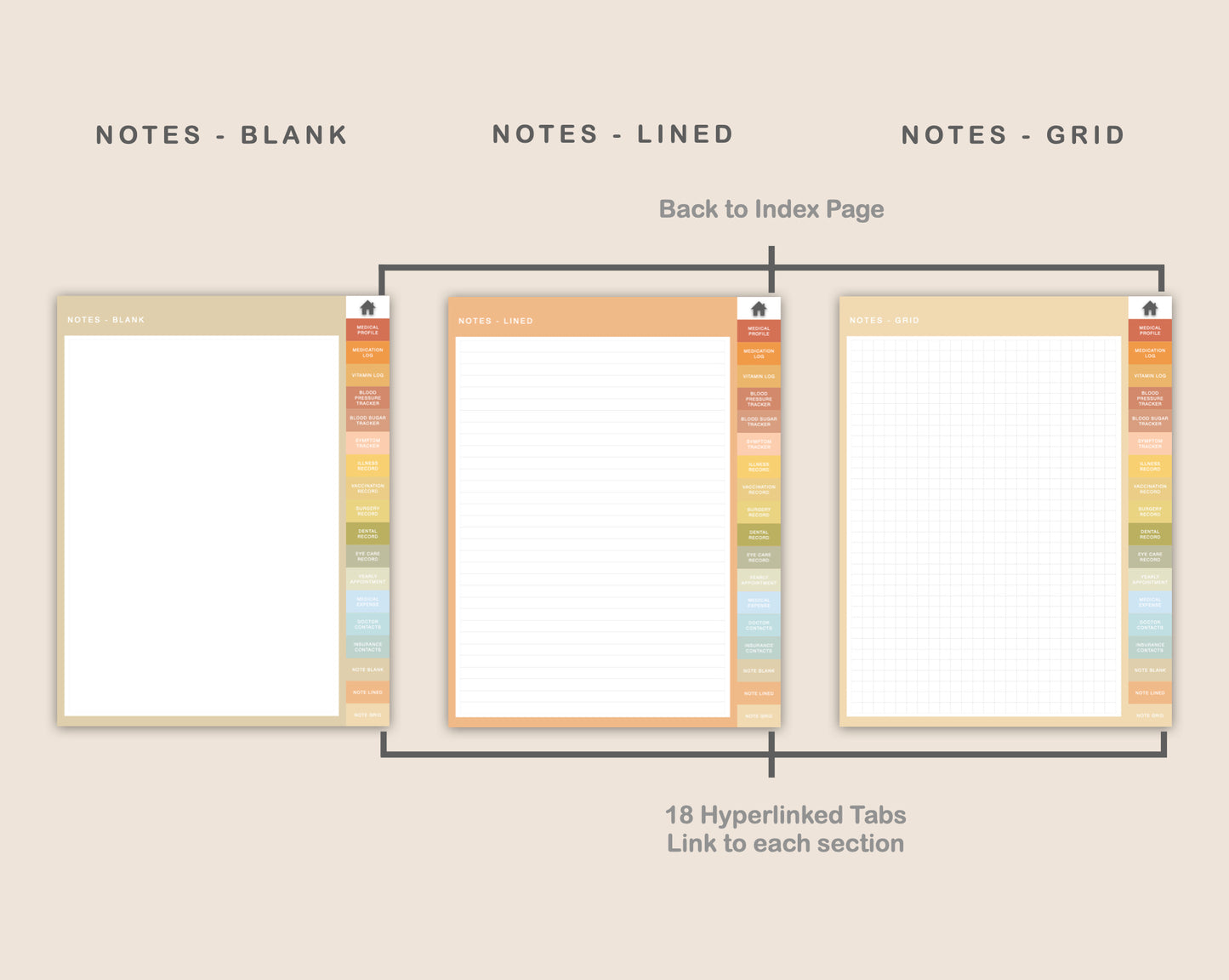 Digital Medical Planner - Autumn
