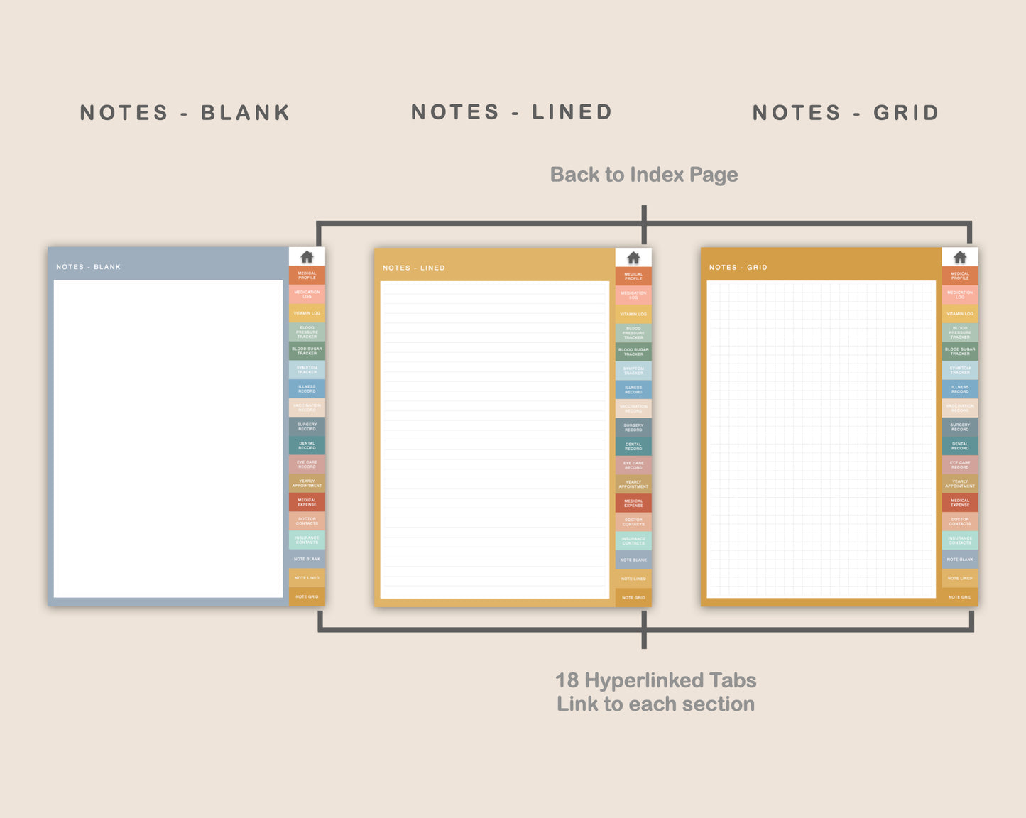 Digital Medical Planner - Boho