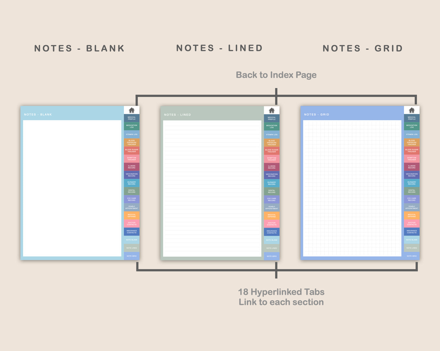 Digital Medical Planner - Spring