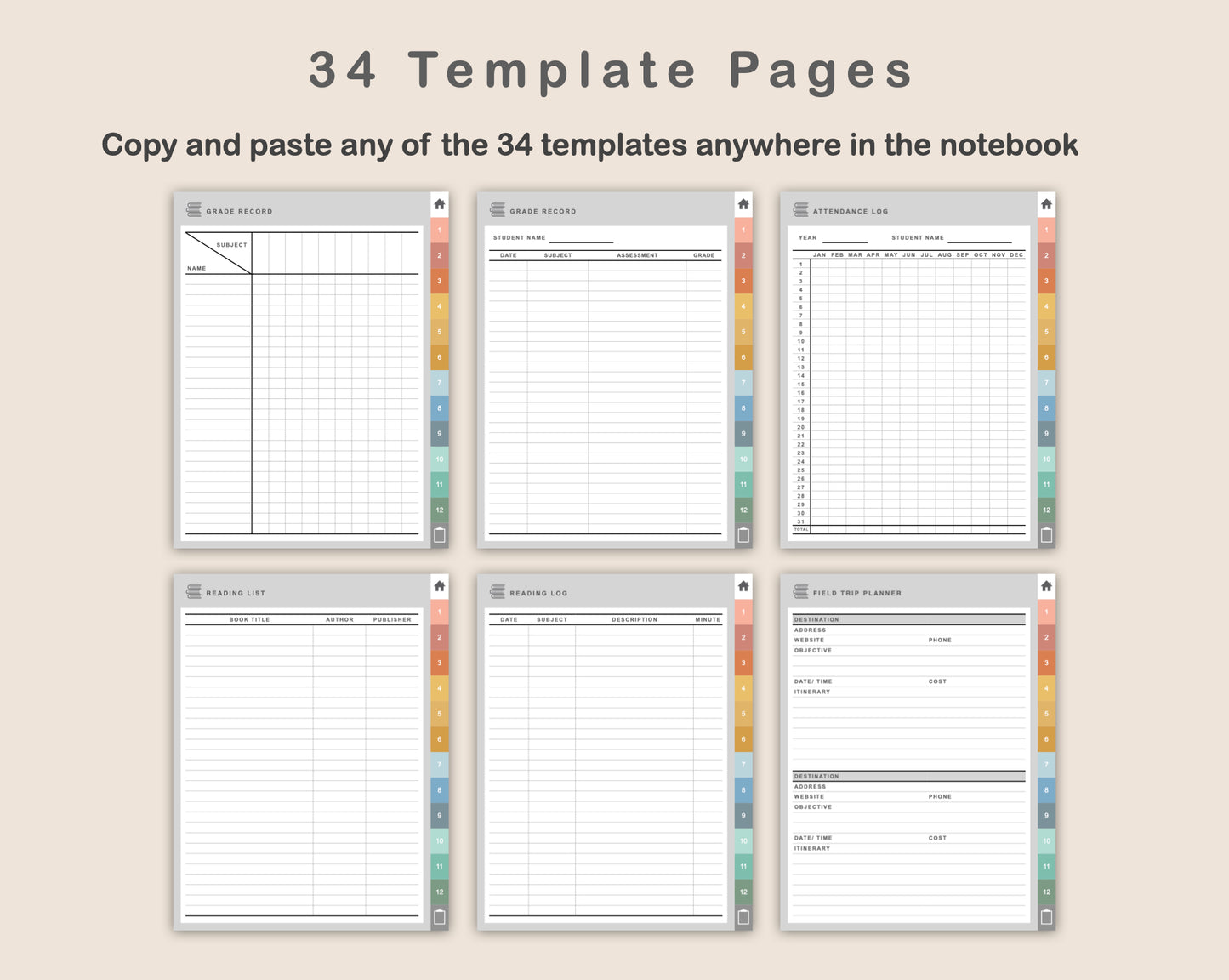 Digital Homeschool Planner - Boho
