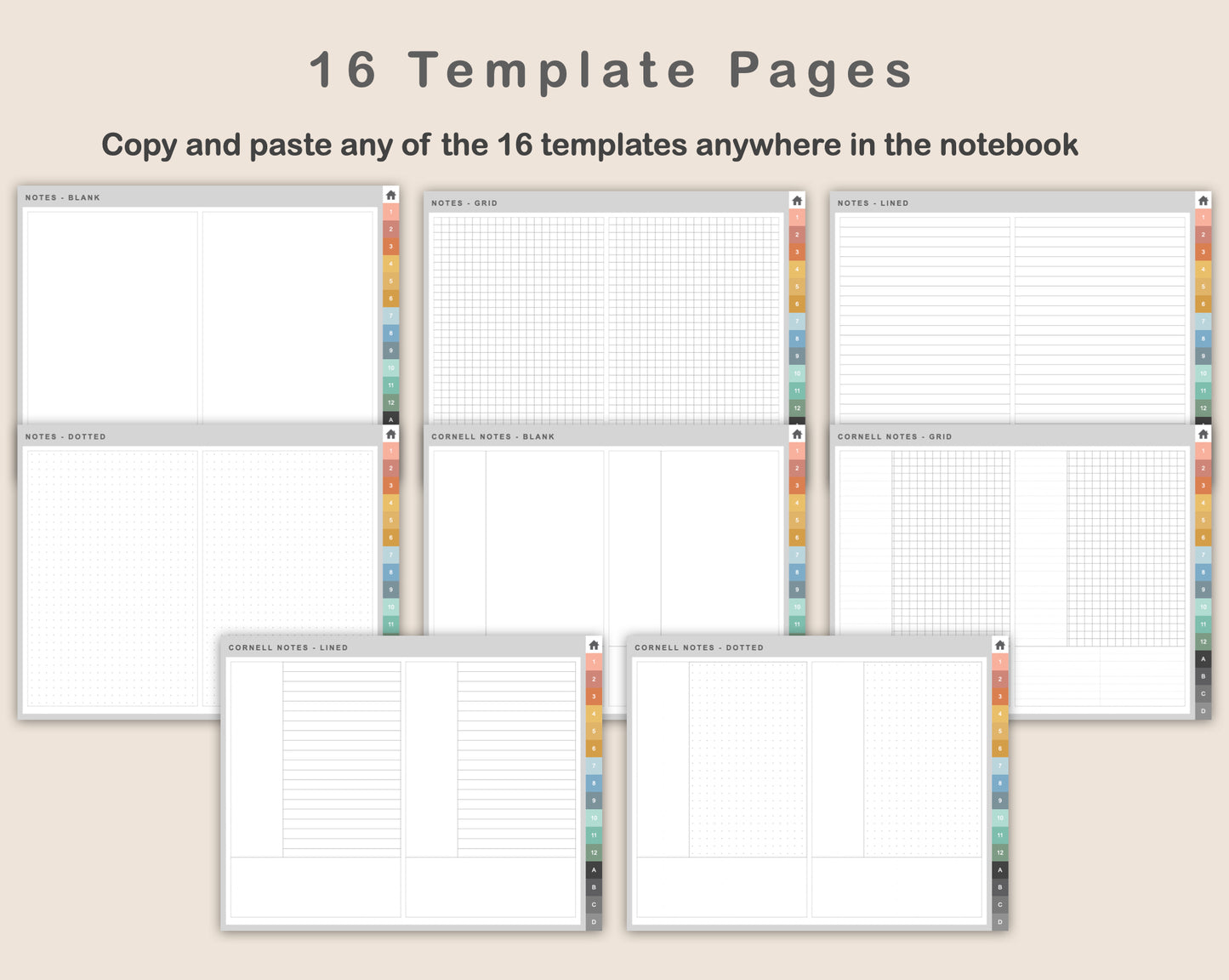Digital Checkbook Register - Landscape - Boho