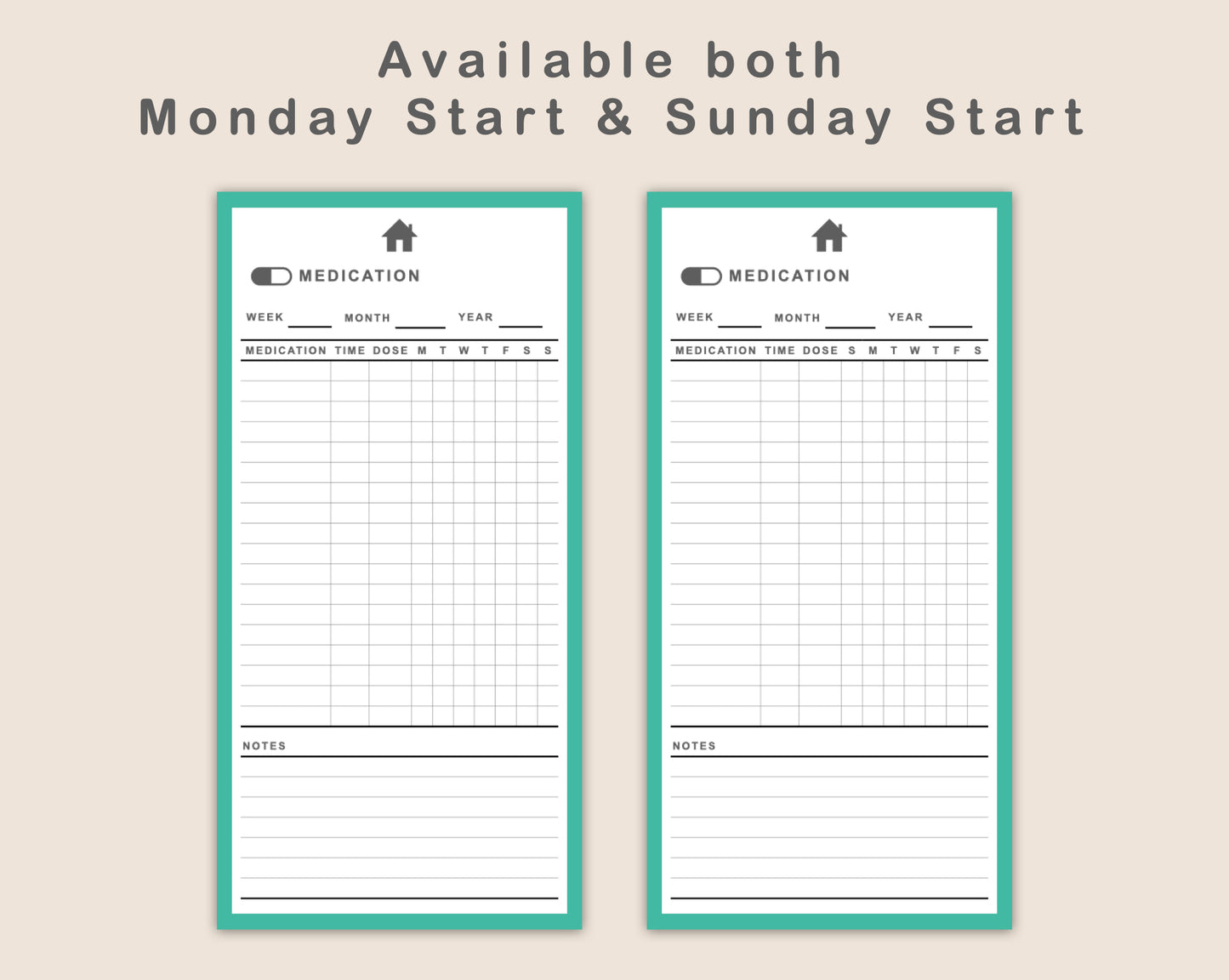 Digital Phone Planner - Colorful