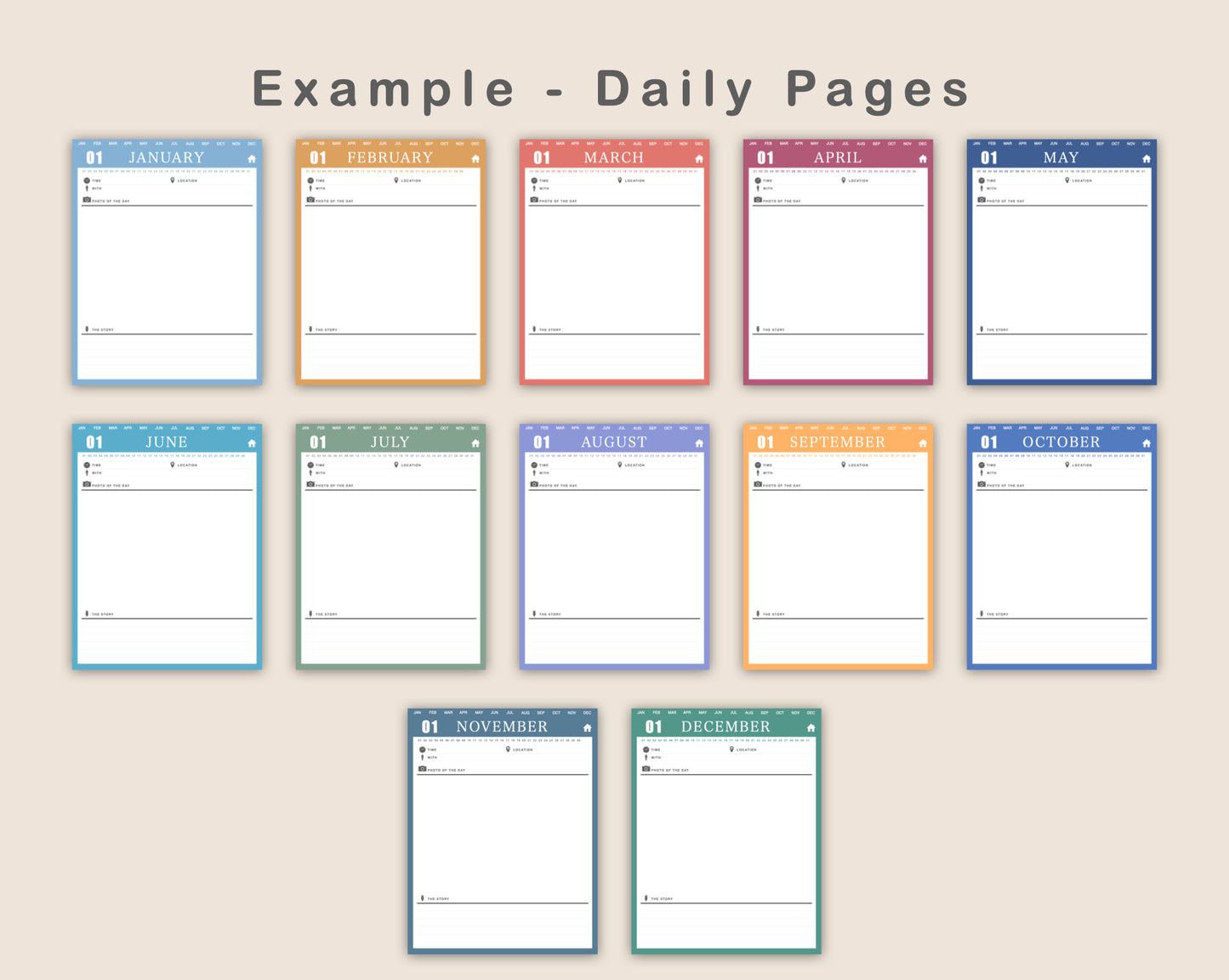 Digital Photo a Day Journal - Spring