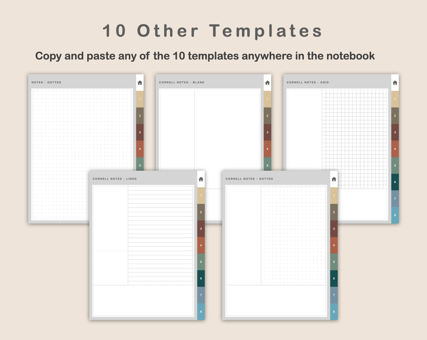 Digital Meeting Notes -Portrait - Muted