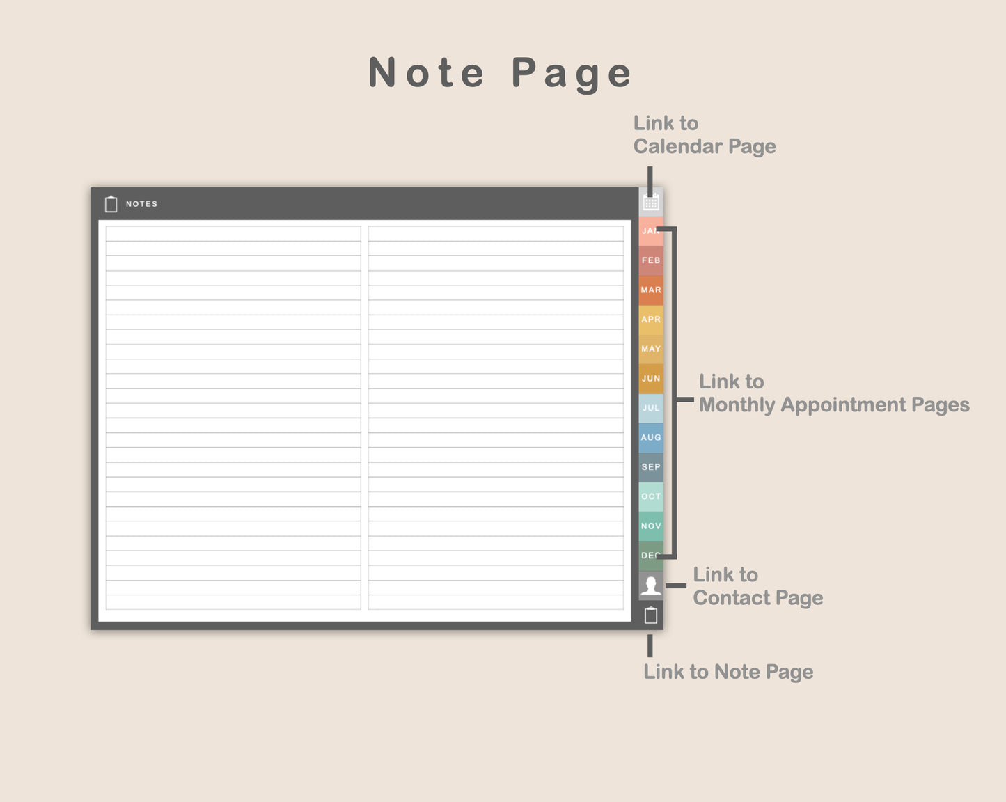 Digital Appointment Planner - Boho