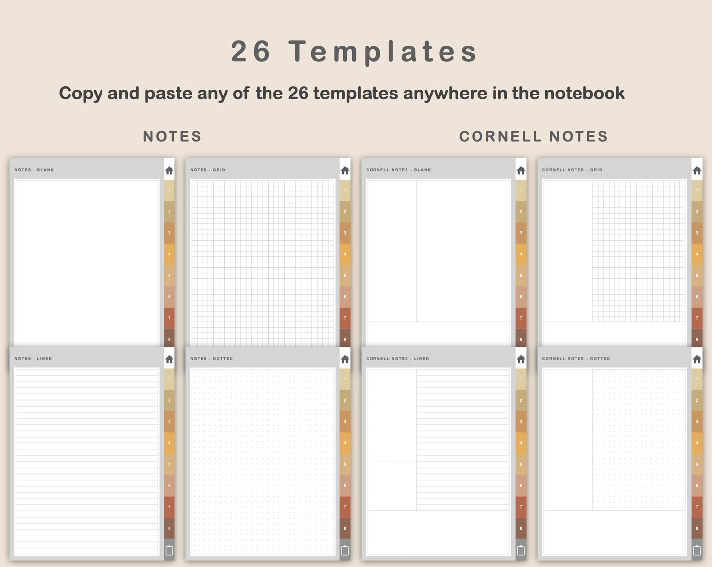 Digital Knitting Planner - Warm