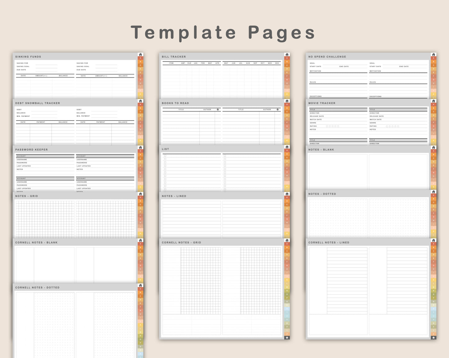 DIY Digital Planner - Landscape - Autumn