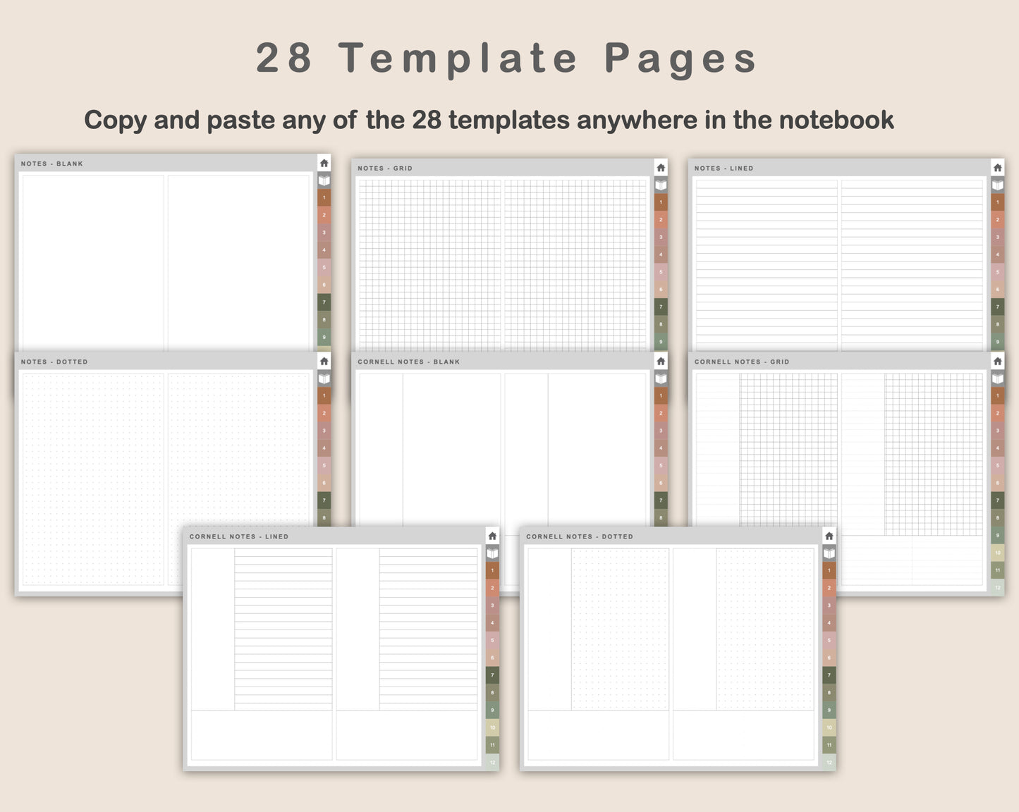 Digital Reading Planner - Landscape - Neutral