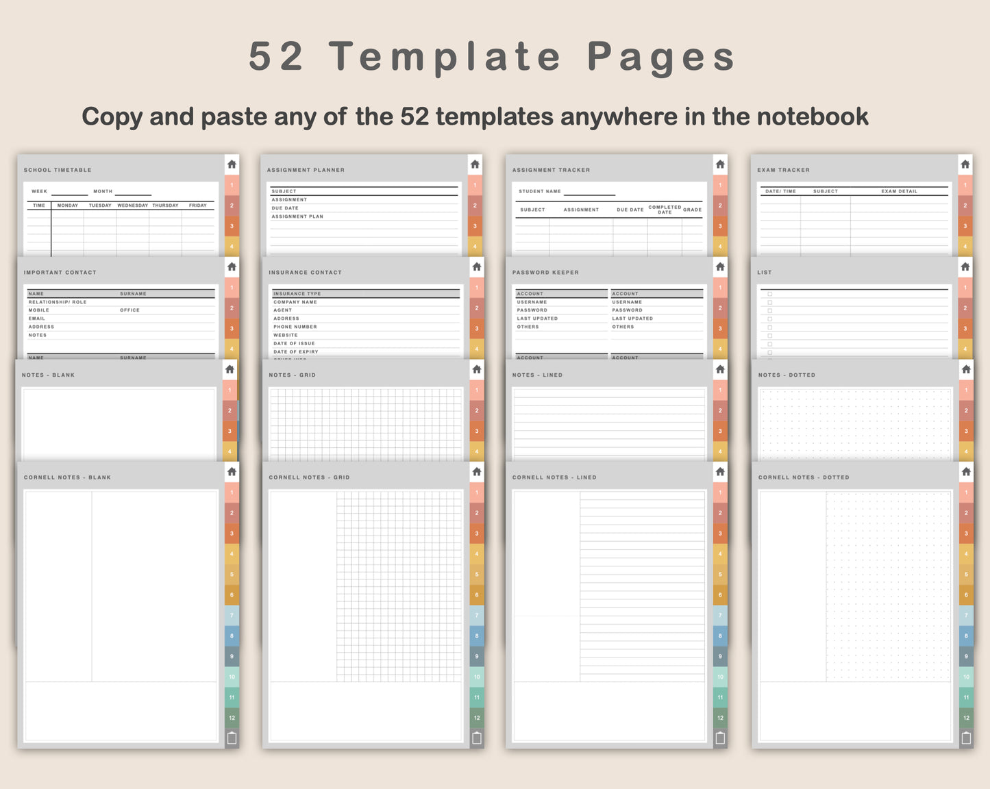 Digital Mom Planner - Boho