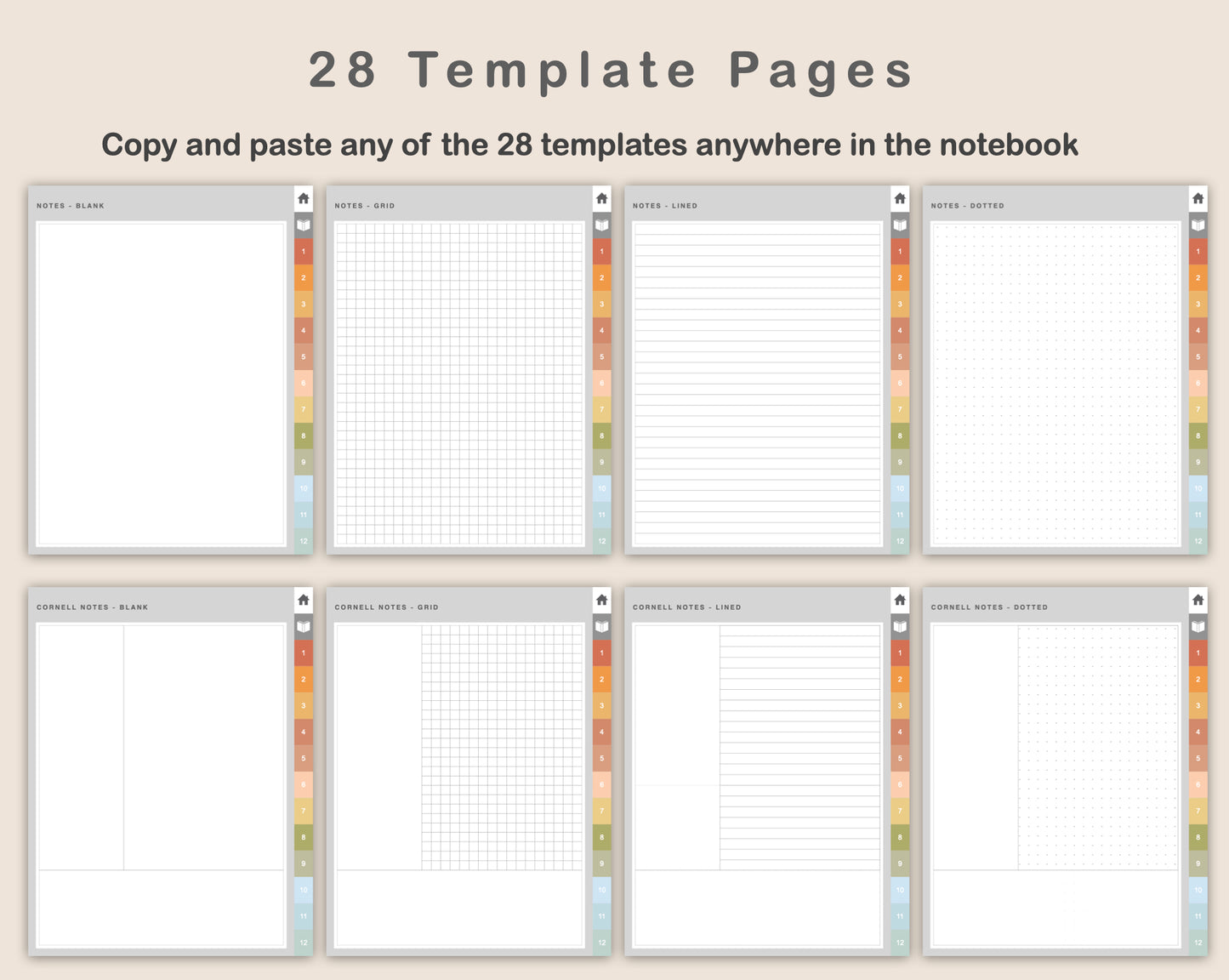 Digital Reading Planner - Portrait - Autumn