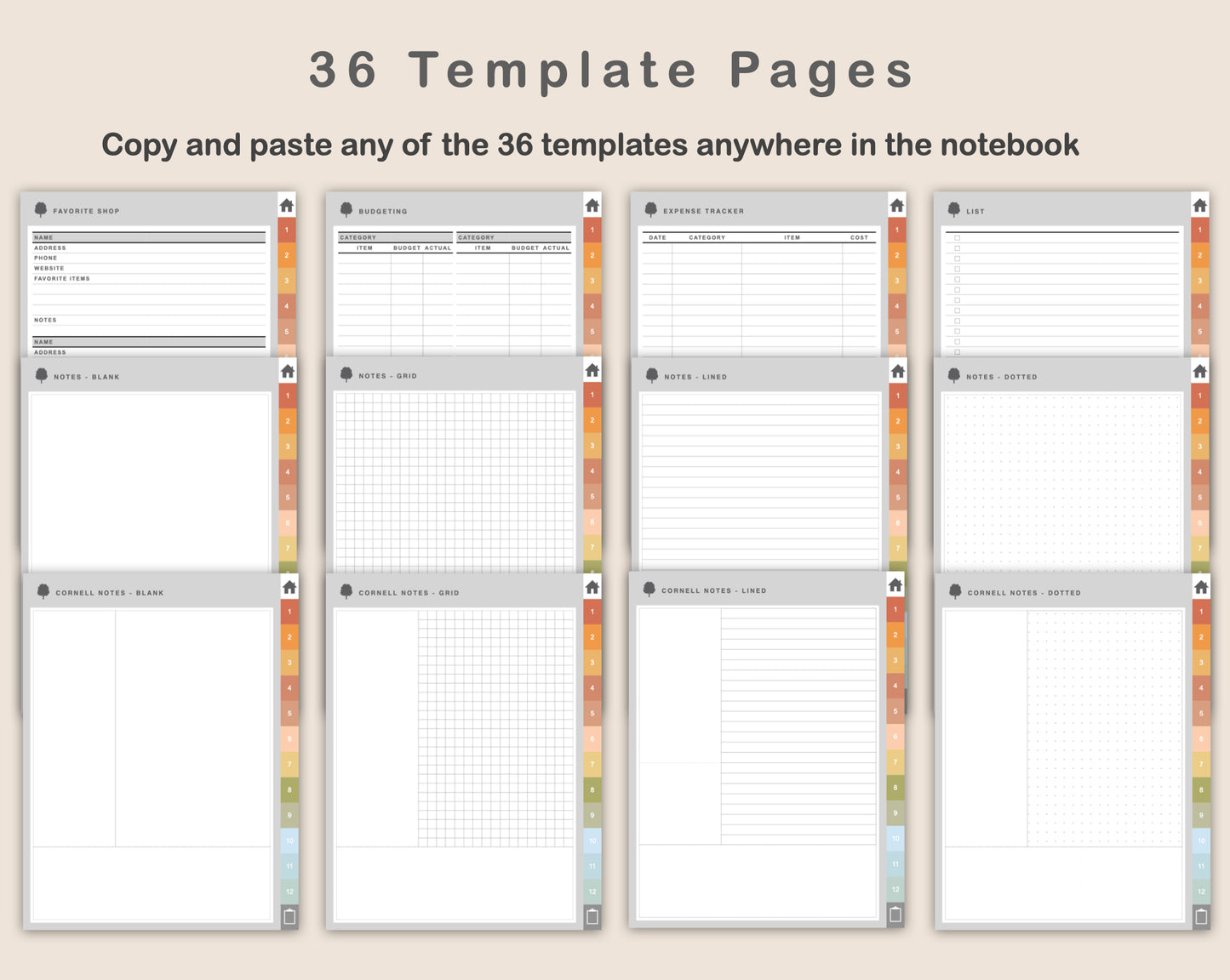 Digital Garden Planner - Autumn