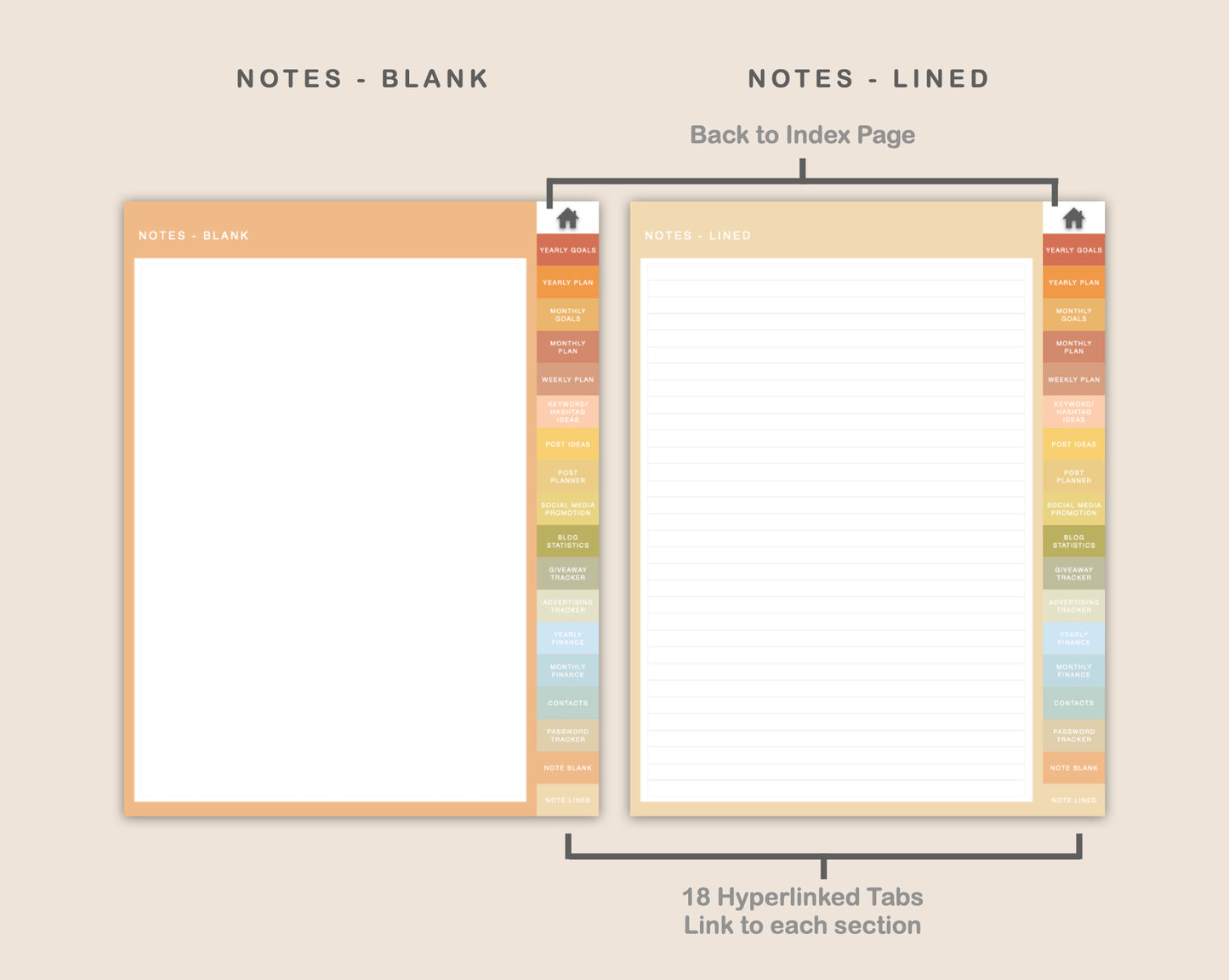Digital Blog Planner - Autumn