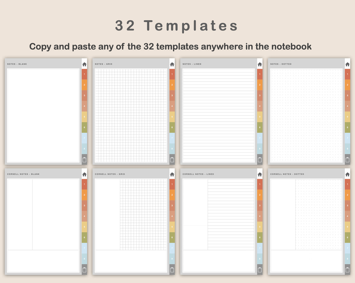 Digital Cross Stitch Planner - Autumn