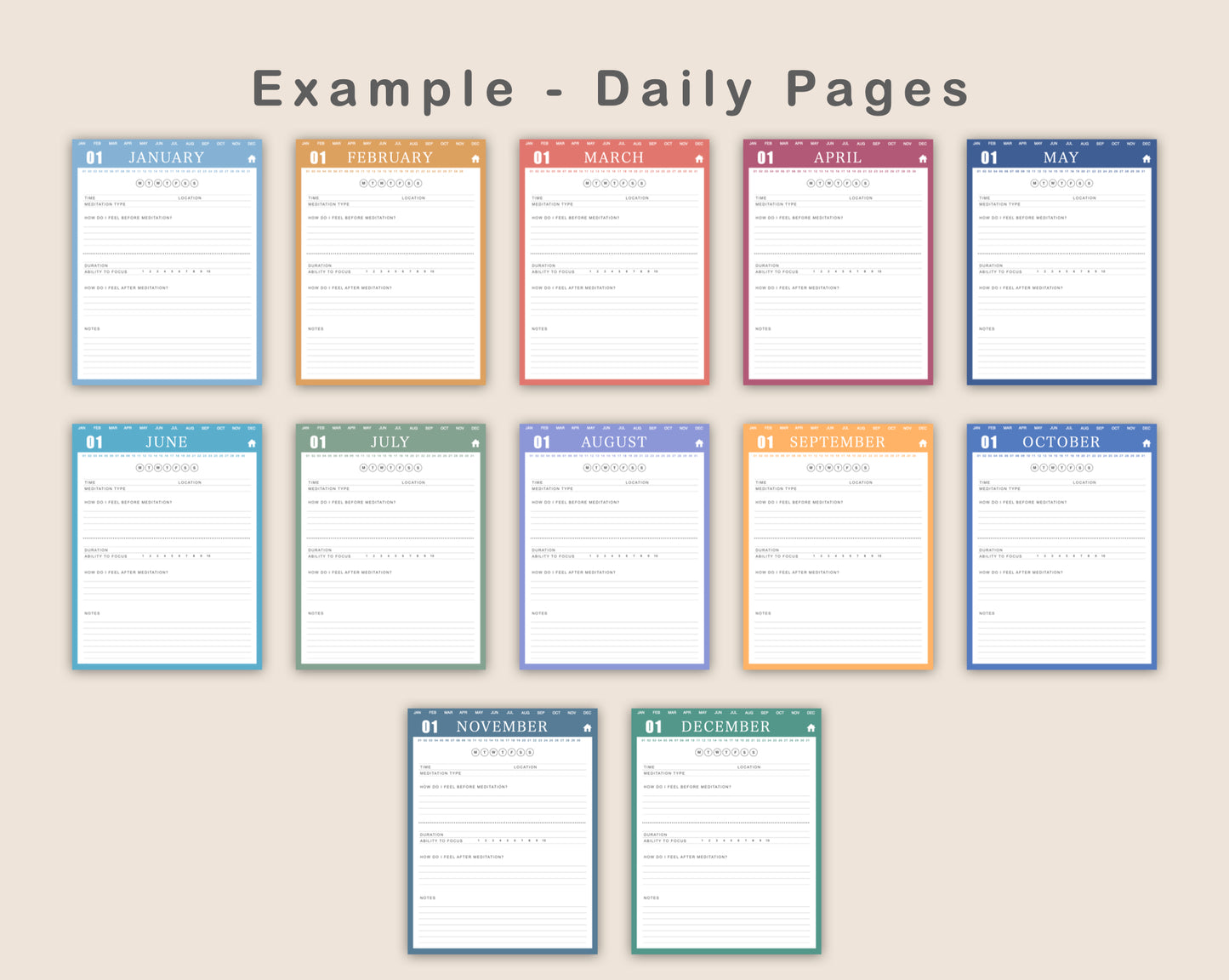 Digital Meditation Journal - Spring