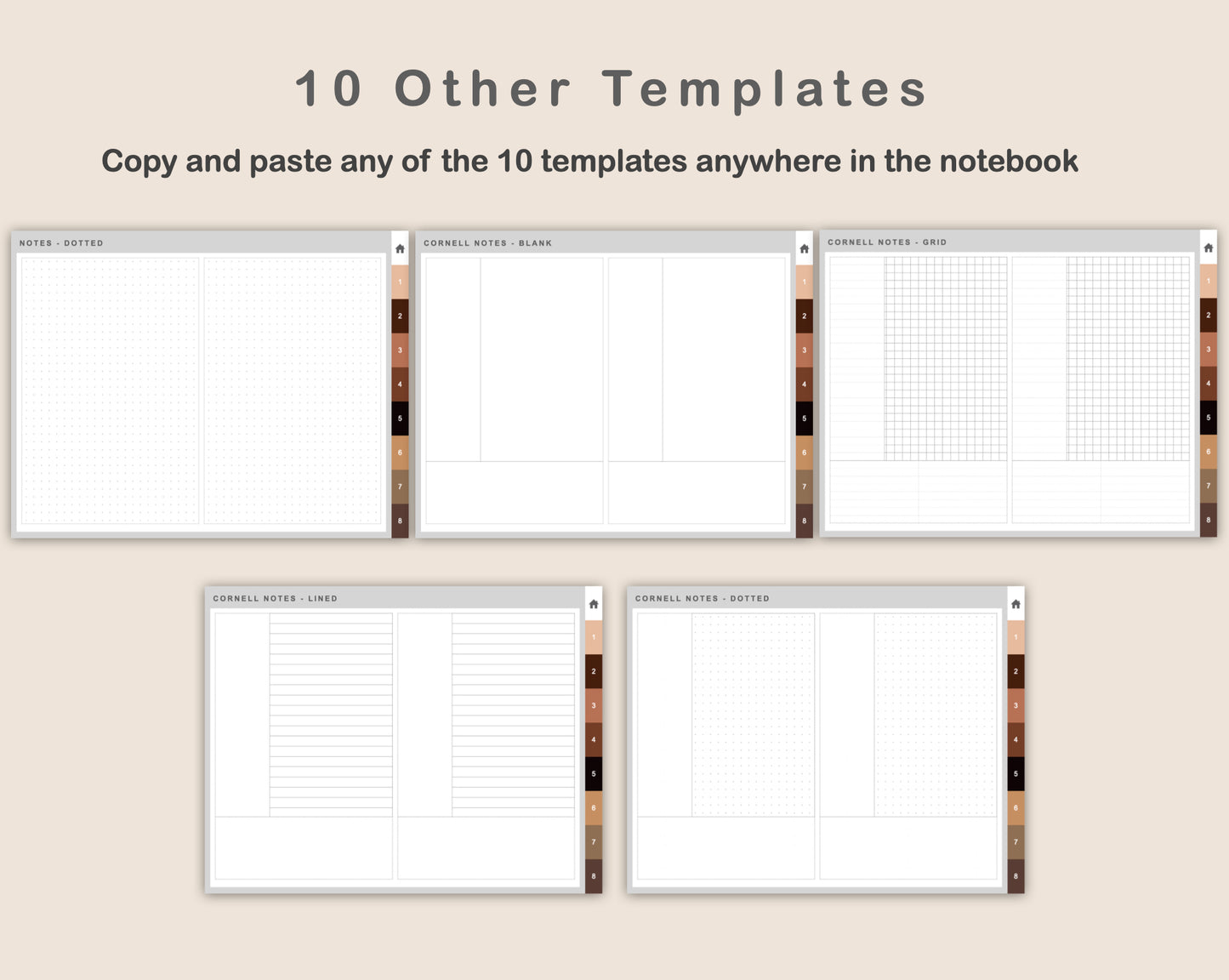 Digital Meeting Notes - Landscape - Brown Coffee