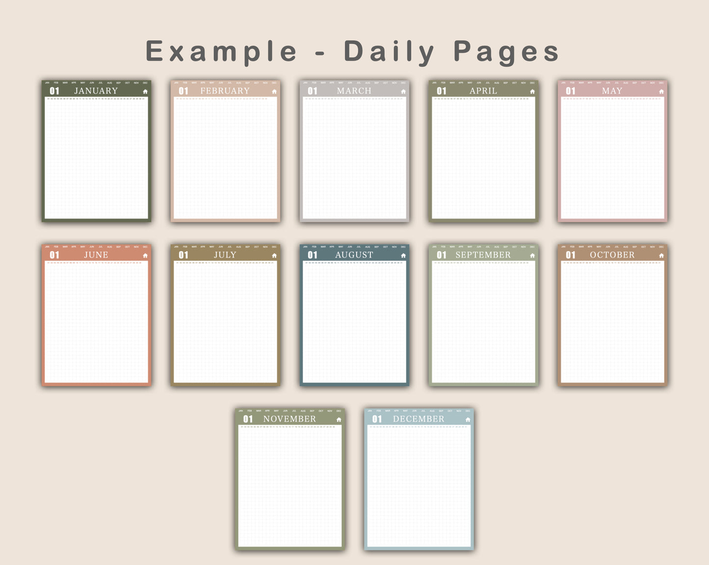 365 Day Journal - Neutral
