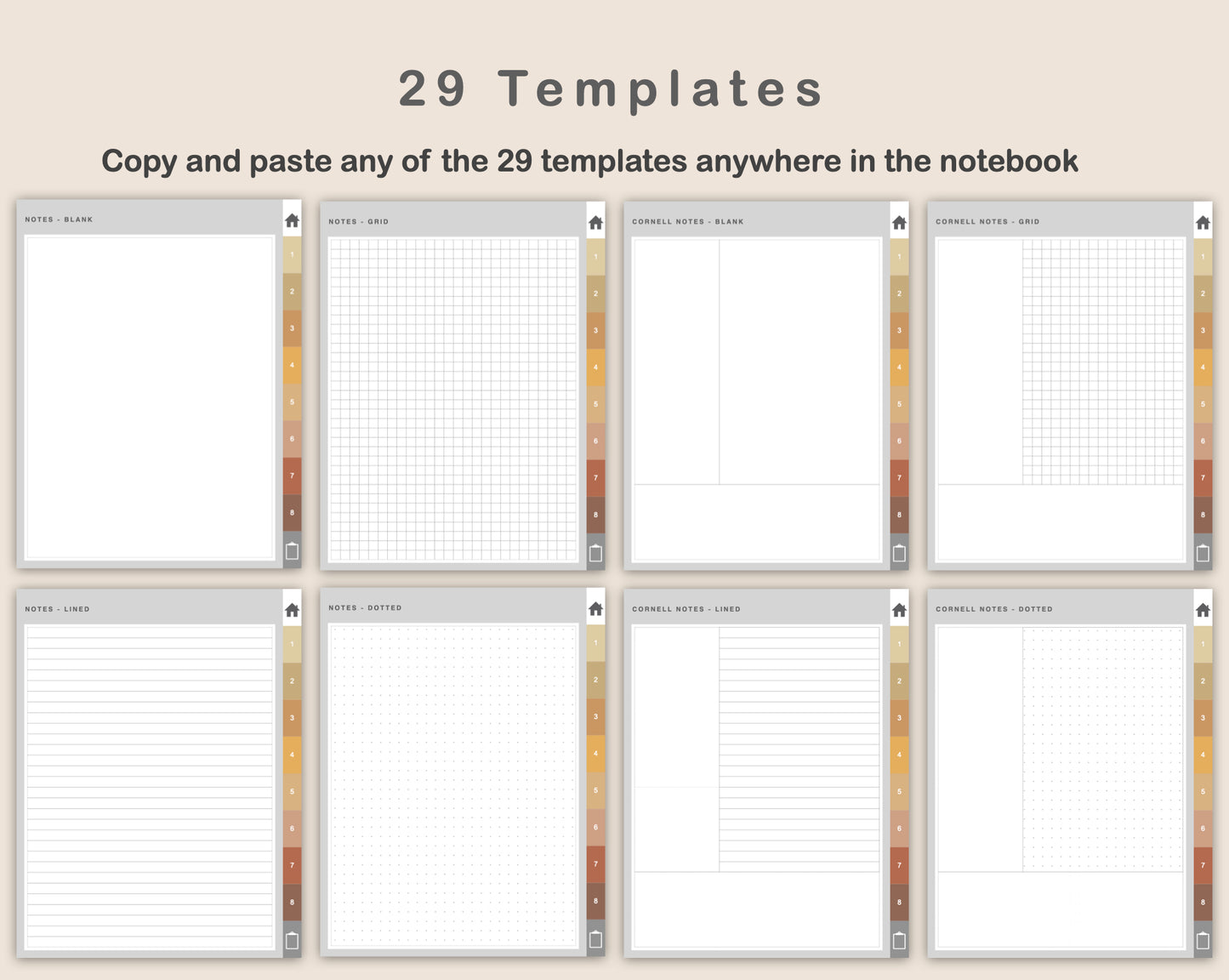 Digital Quilting Planner - Warm