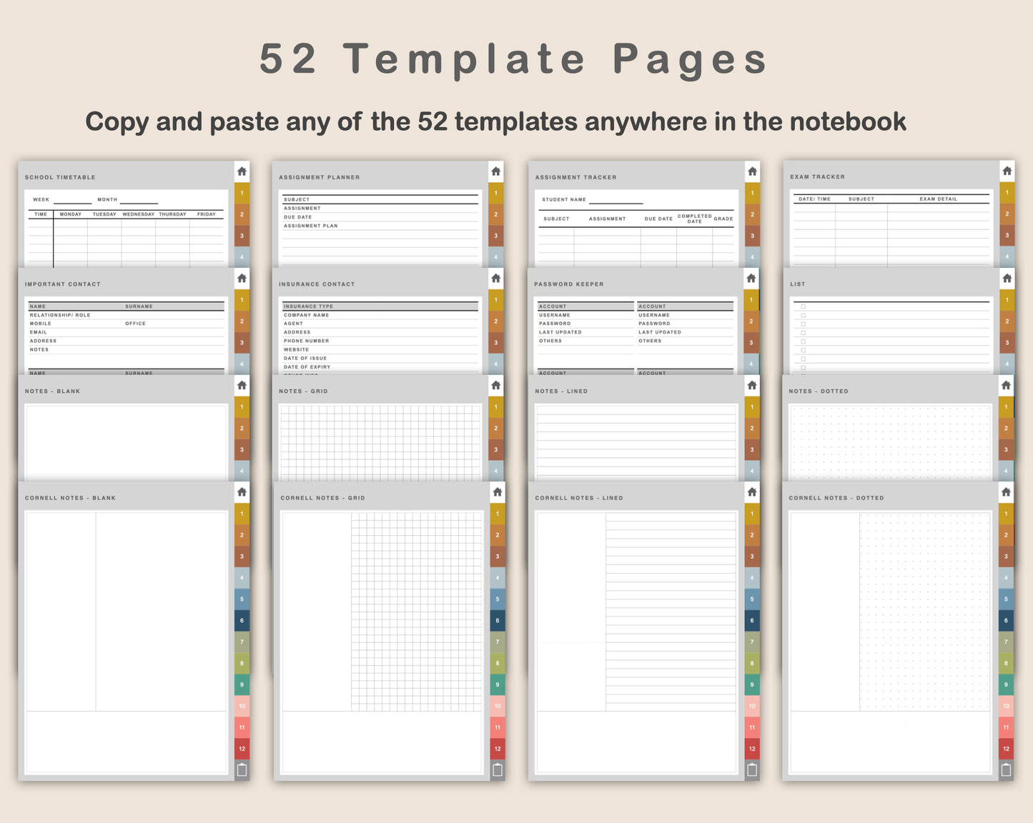 Digital Mom Planner - Modern