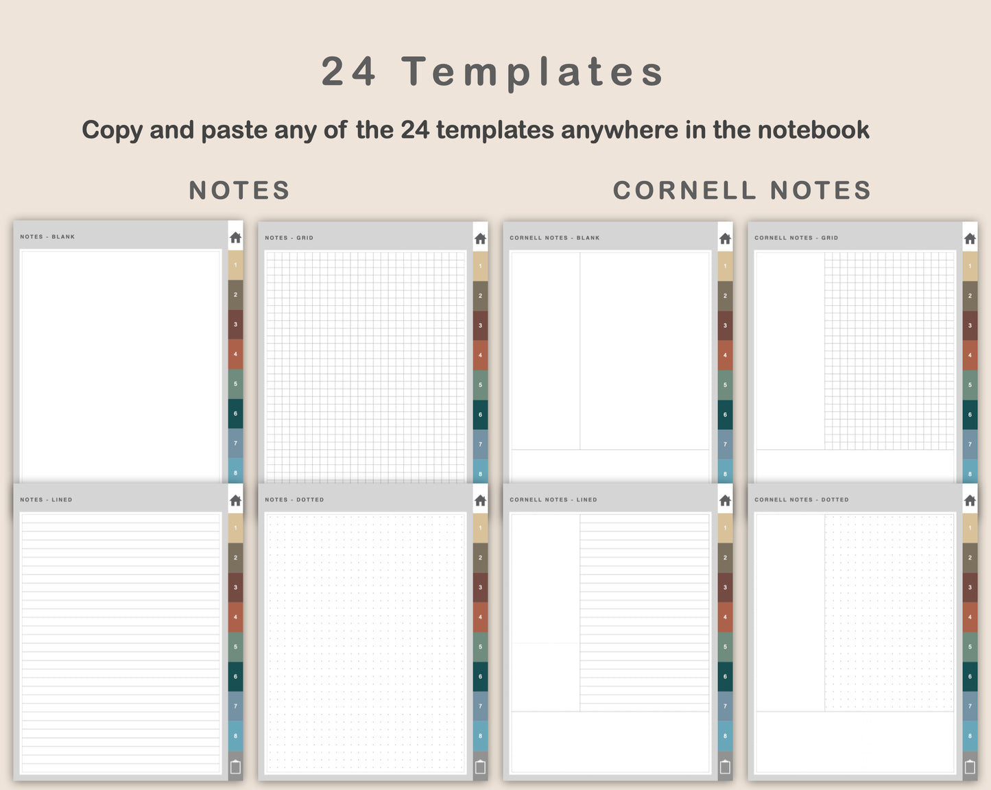 Digital Vocabulary Notebook - Muted