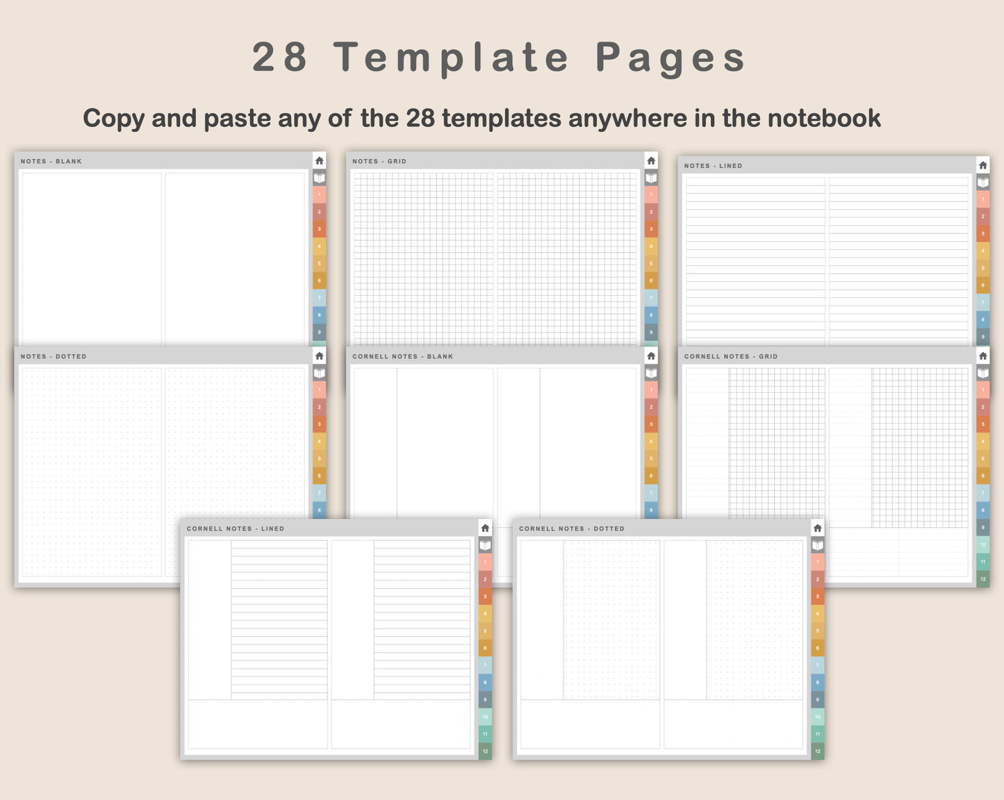 Digital Reading Planner - Landscape - Boho