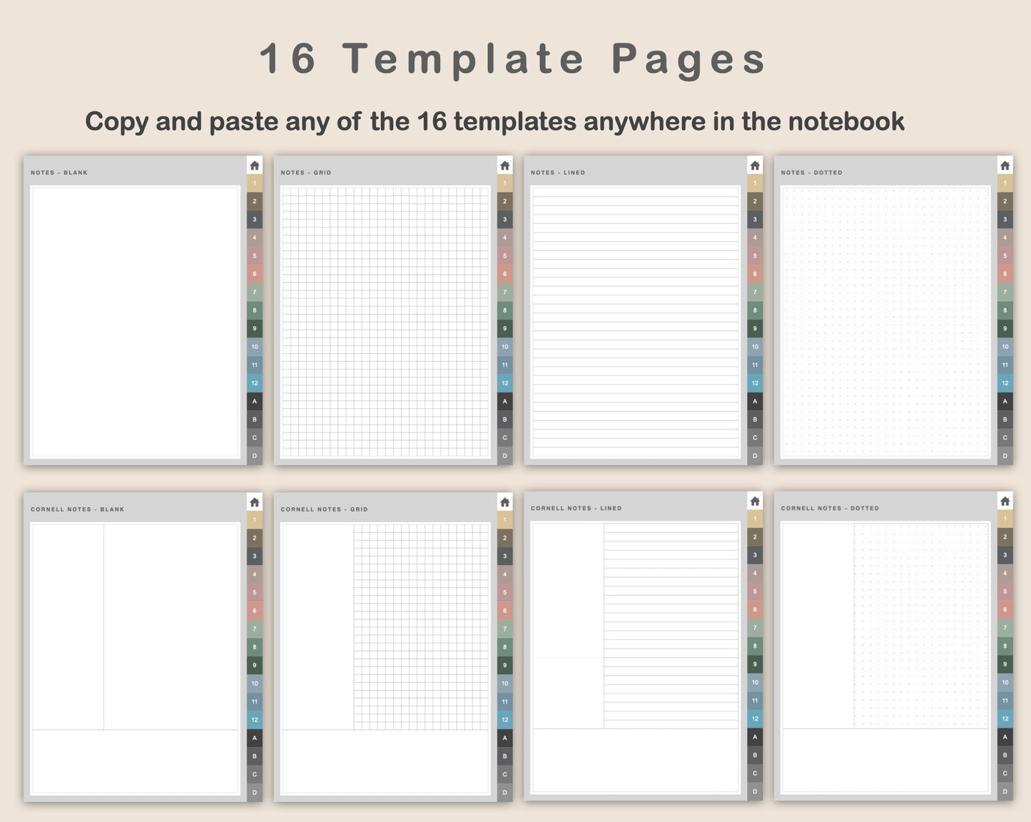 Digital Checkbook Register - Portrait - Muted