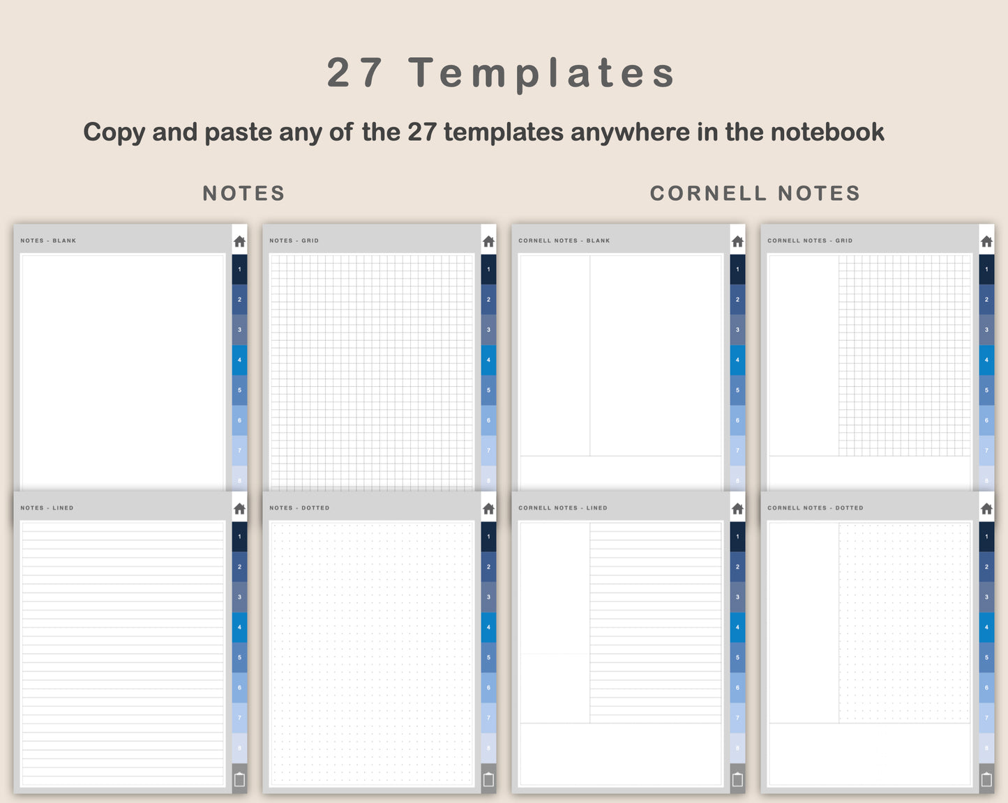 Digital Goal Planner - Blue