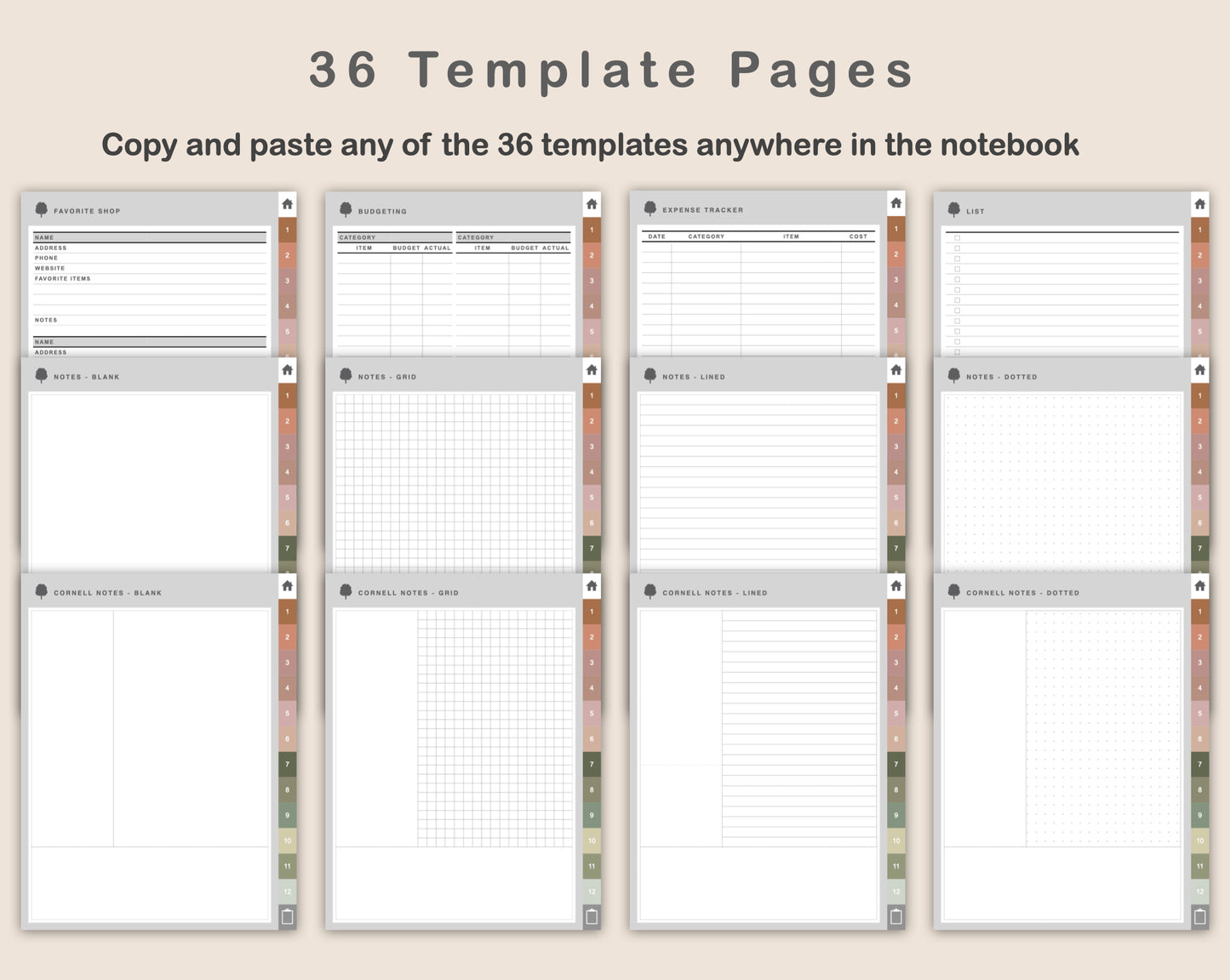 Digital Garden Planner - Neutral