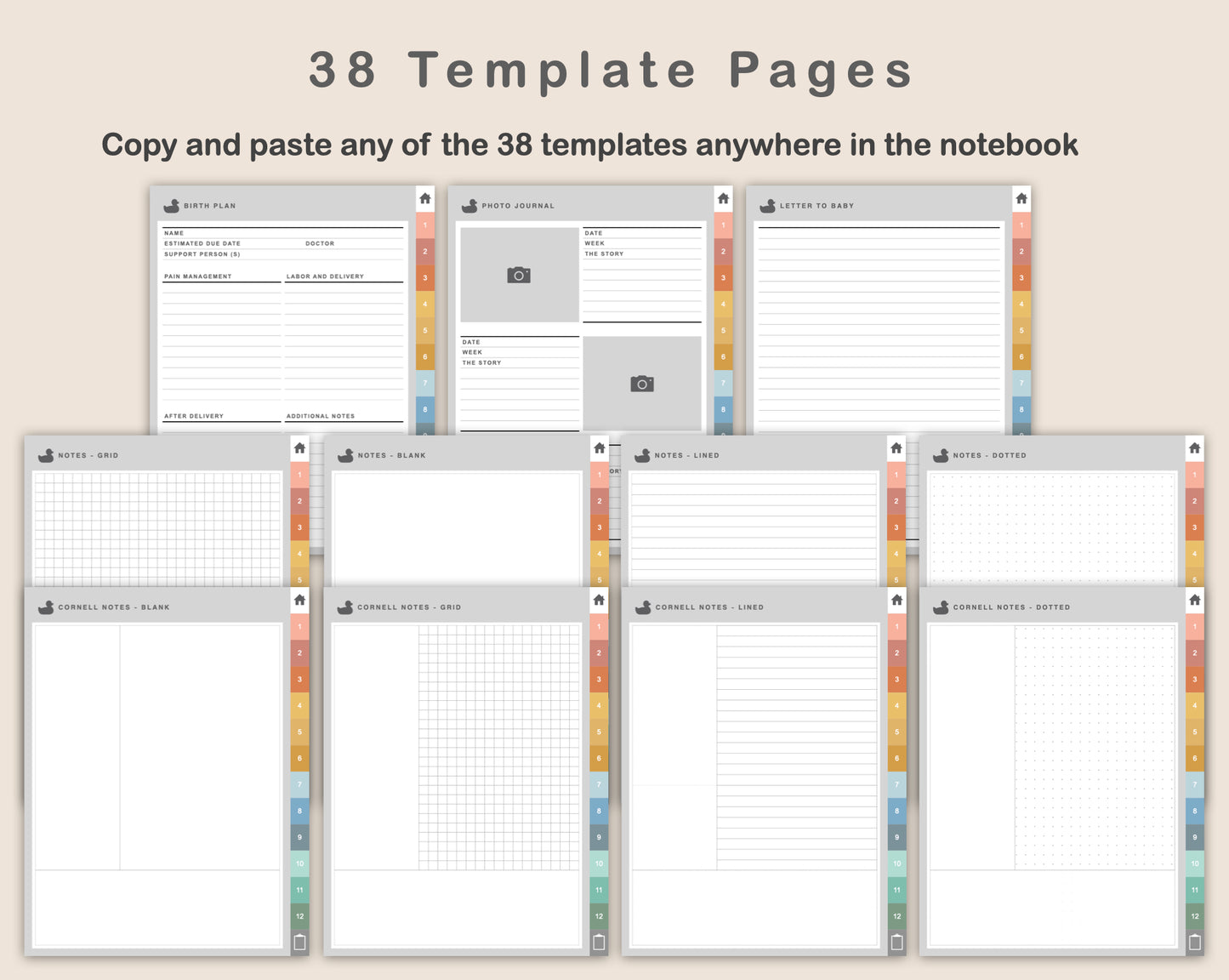 Digital Pregnancy Planner - Boho