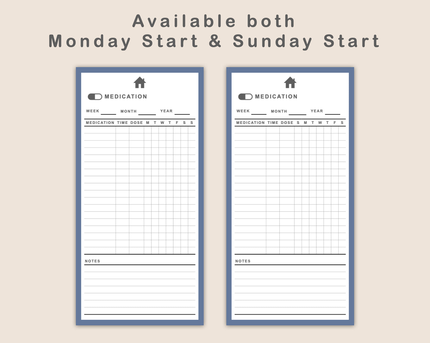 Digital Phone Planner - Classic Blue