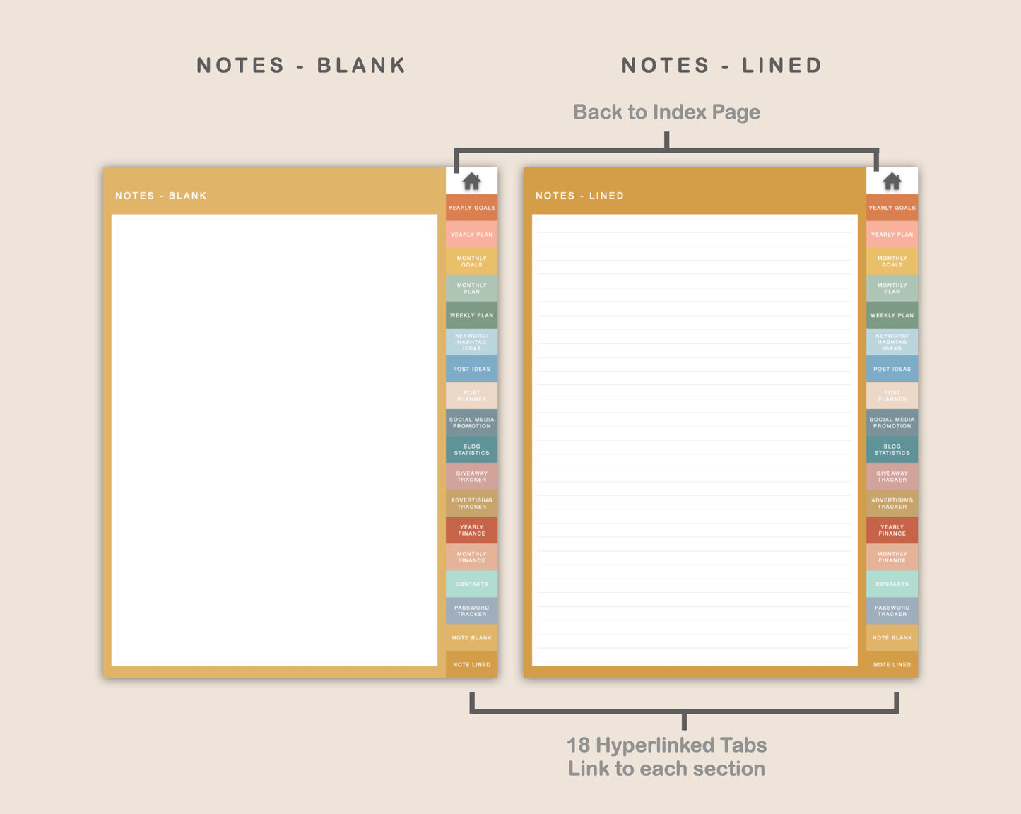 Digital Blog Planner - Boho