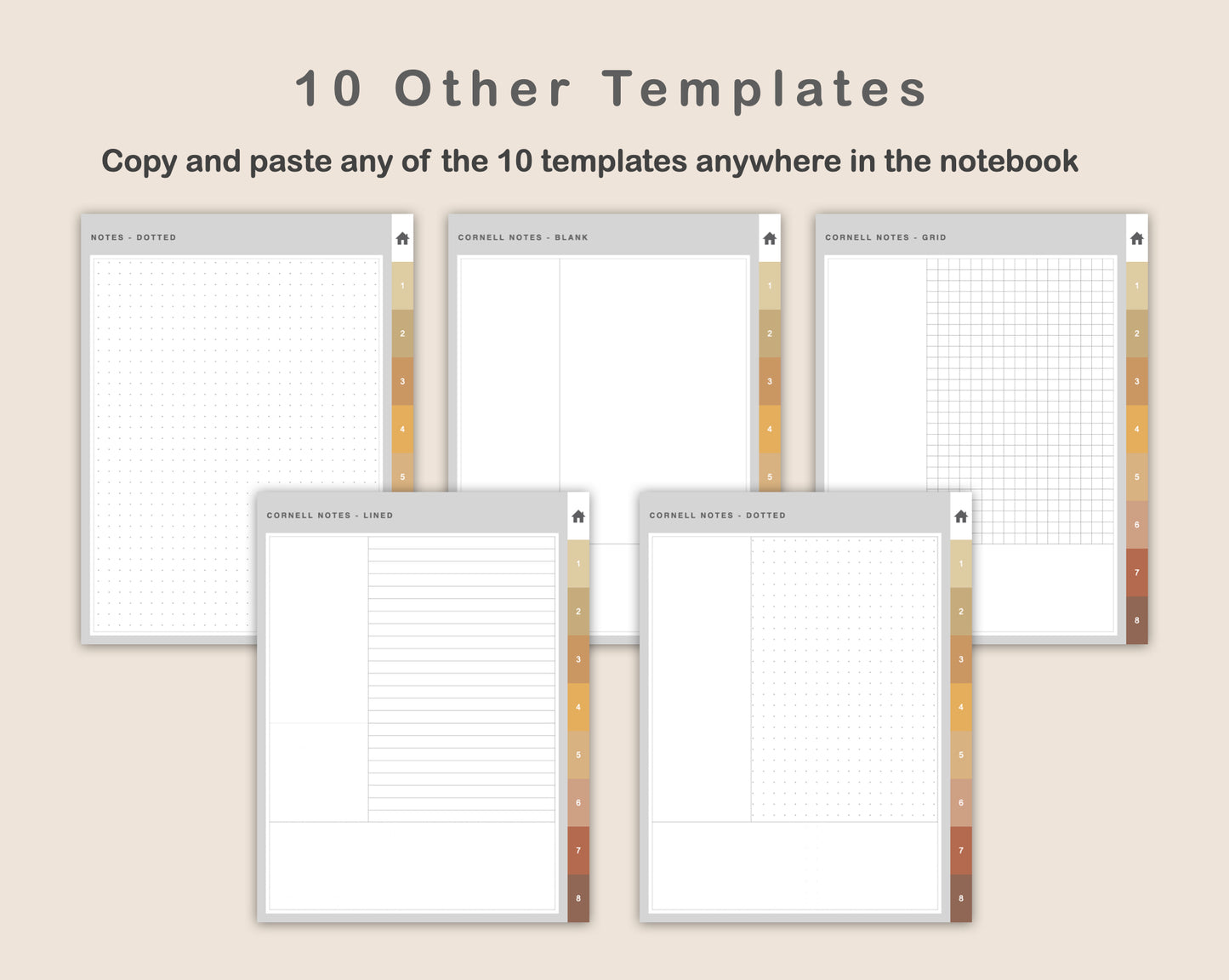 Digital Meeting Notes - Portrait - Warm